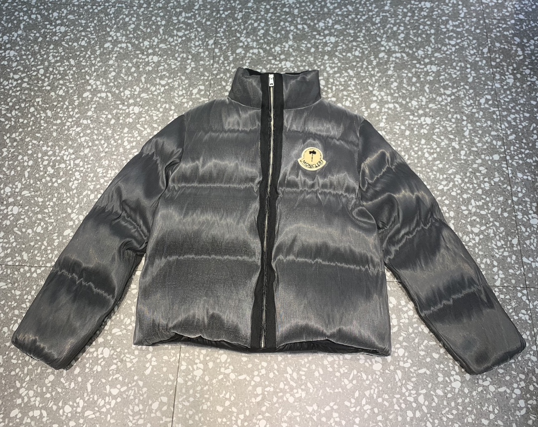 Moncler x Palm Angels Fiber Down Jacket Grey