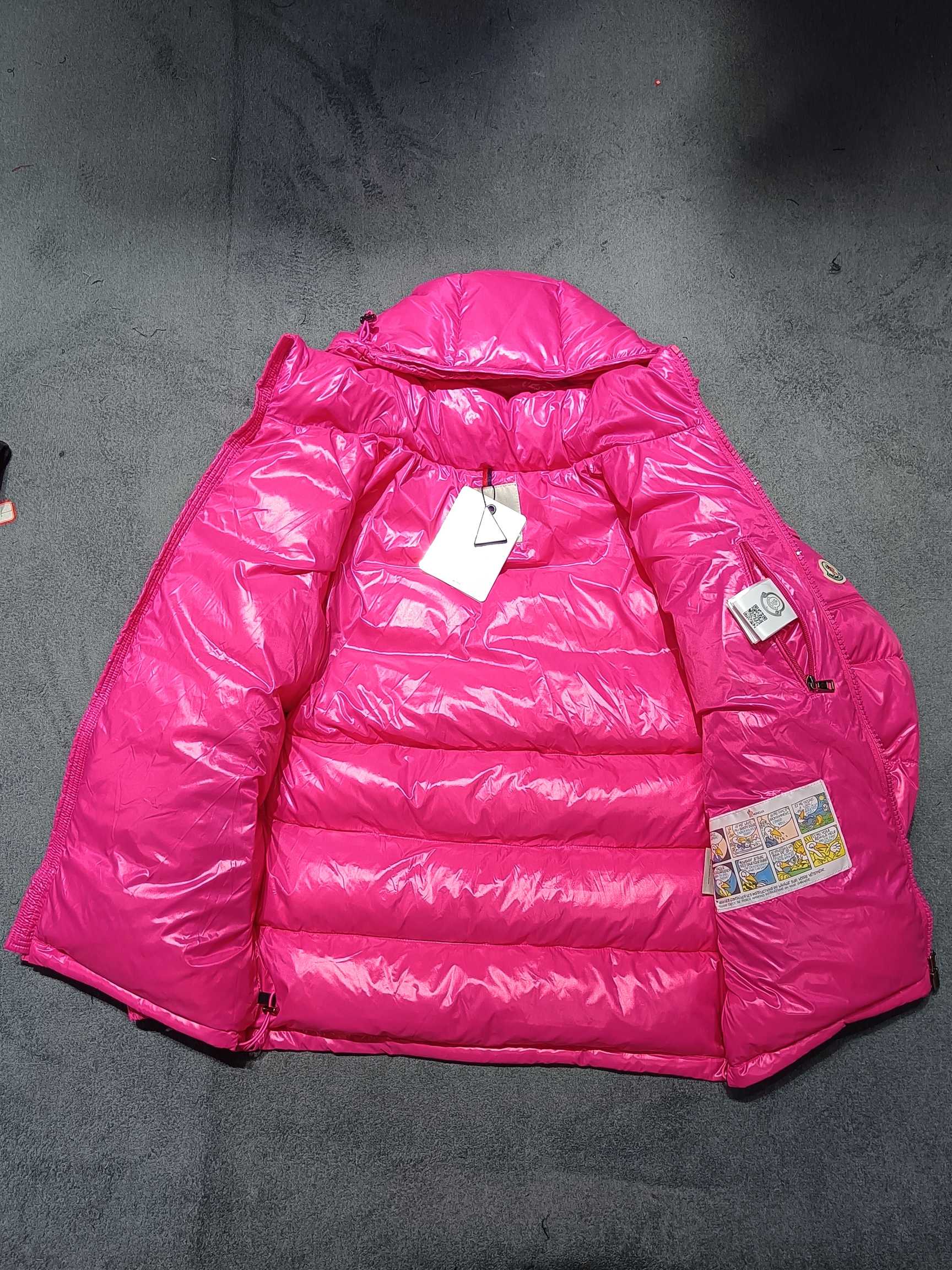 Moncler Maya Short Down Jacket Hot Pink