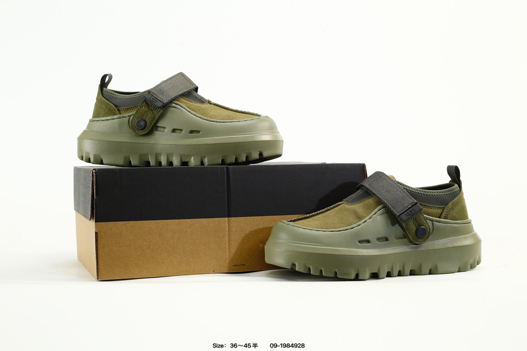UGG Tasman Lowcut Platform Clog Olive Green