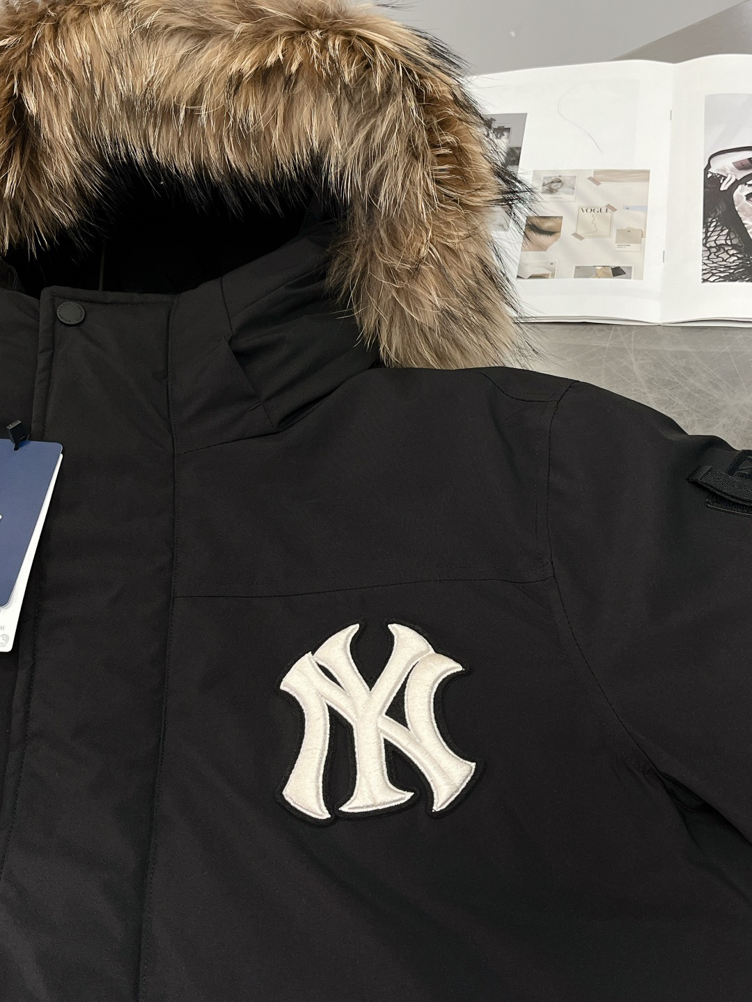MLB Yankees Hooded Down Parka Black