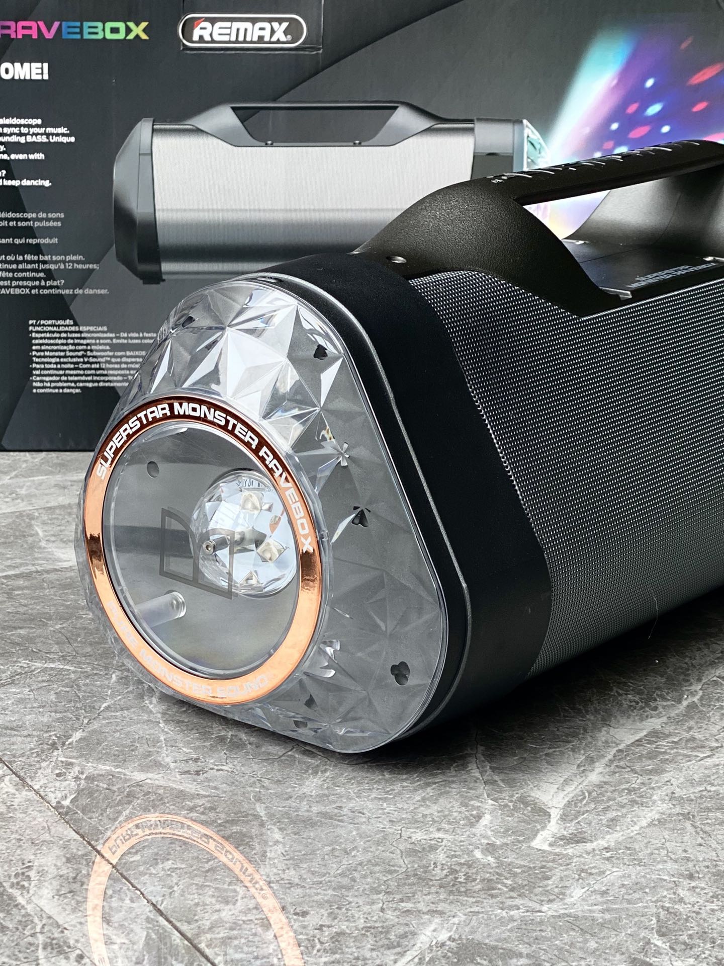 Monster Ravebox Portable Party Speaker NFC Black