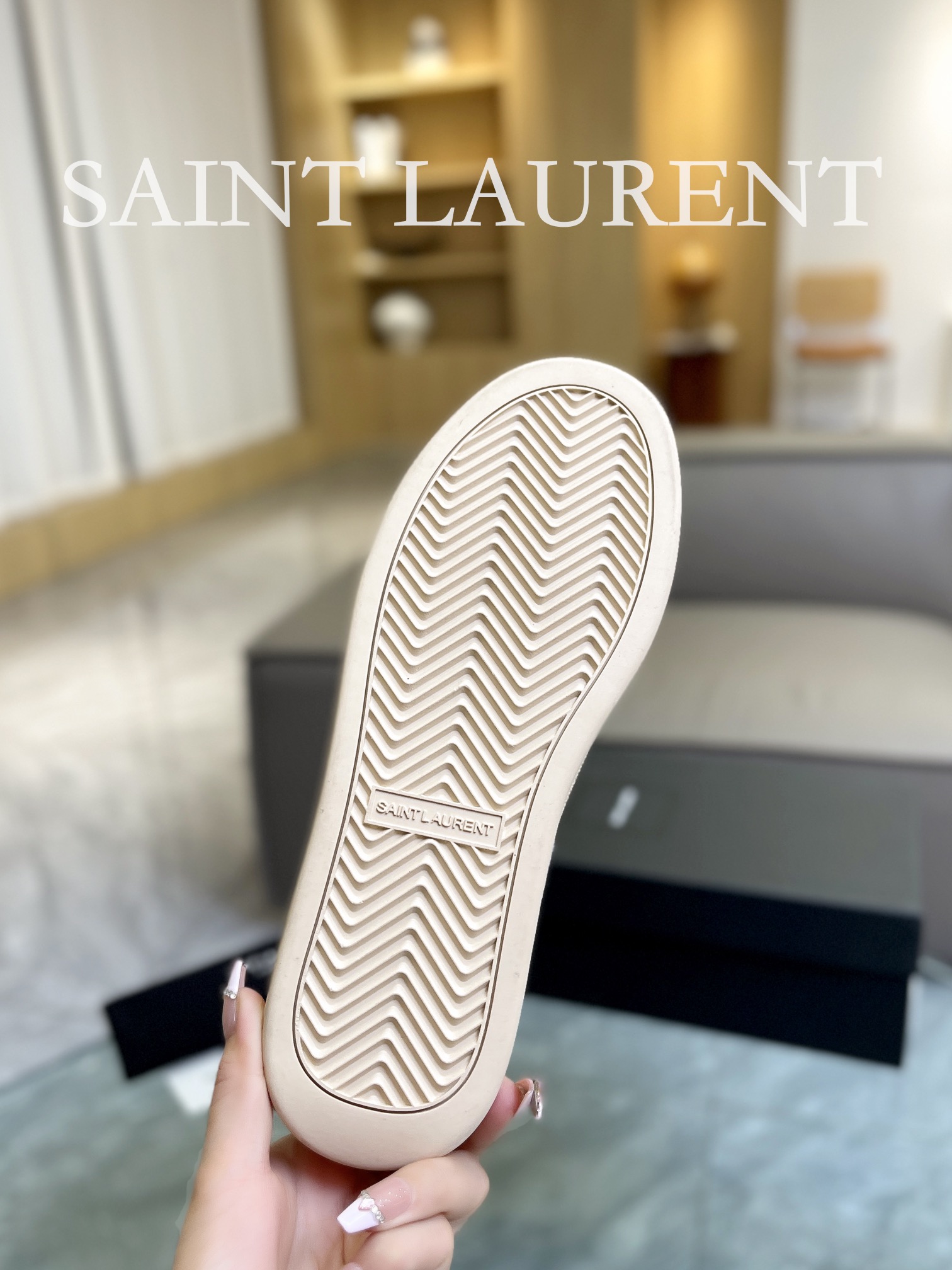 YSL SL61 Low-Top Sneakers Grey