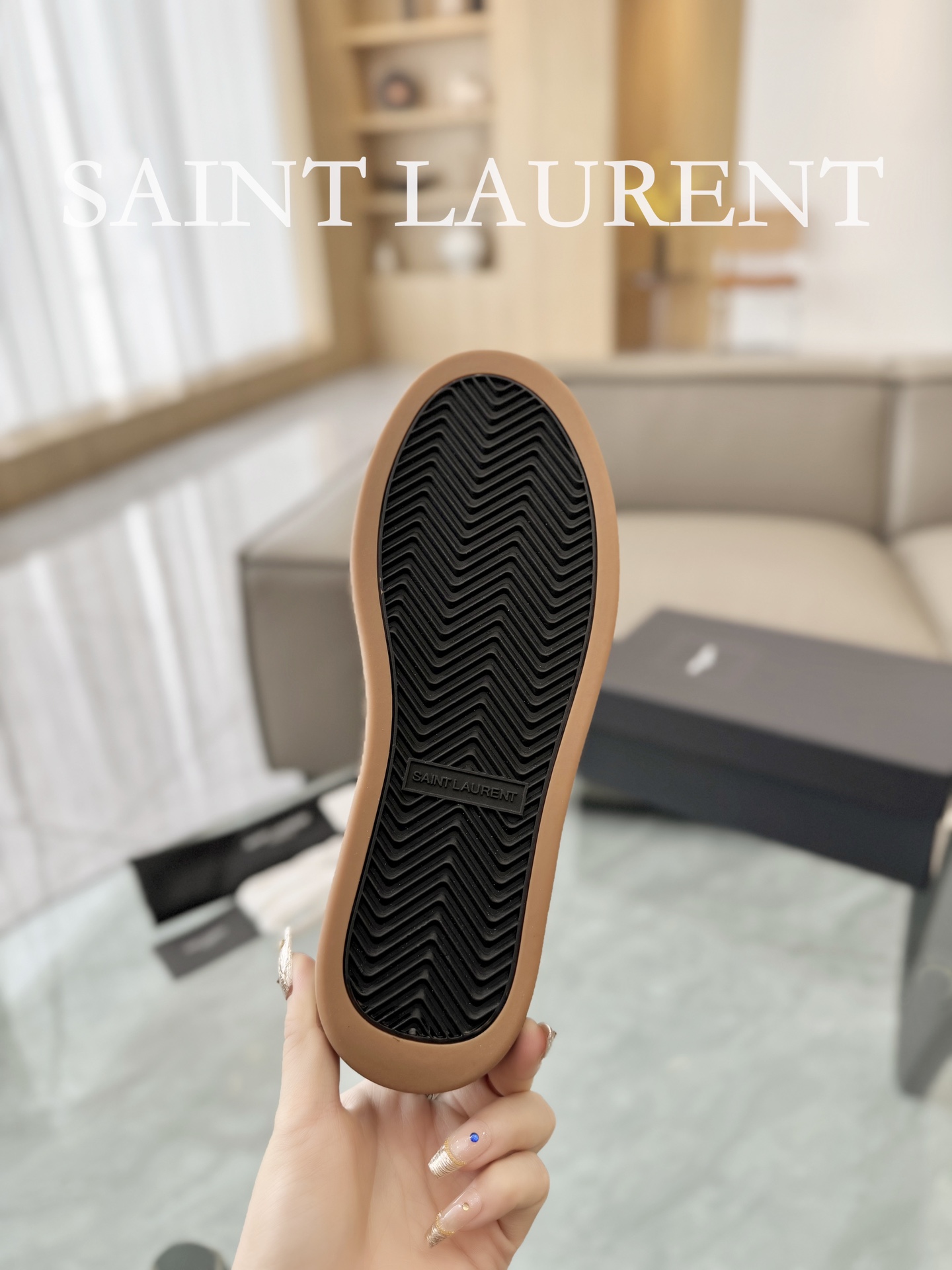 YSL SL61 Leather Sneakers Black
