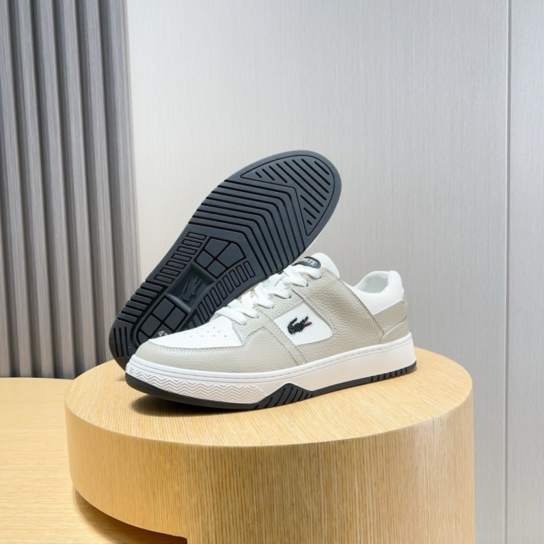 Lacoste Classic Leather Casual Sneakers Beige/White