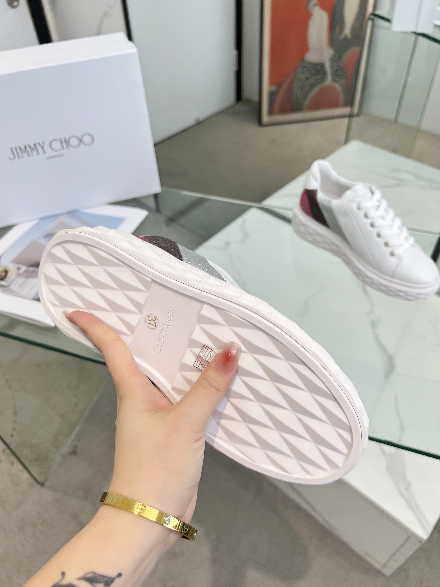 Jimmy Choo Diamond Sneakers Multicolor