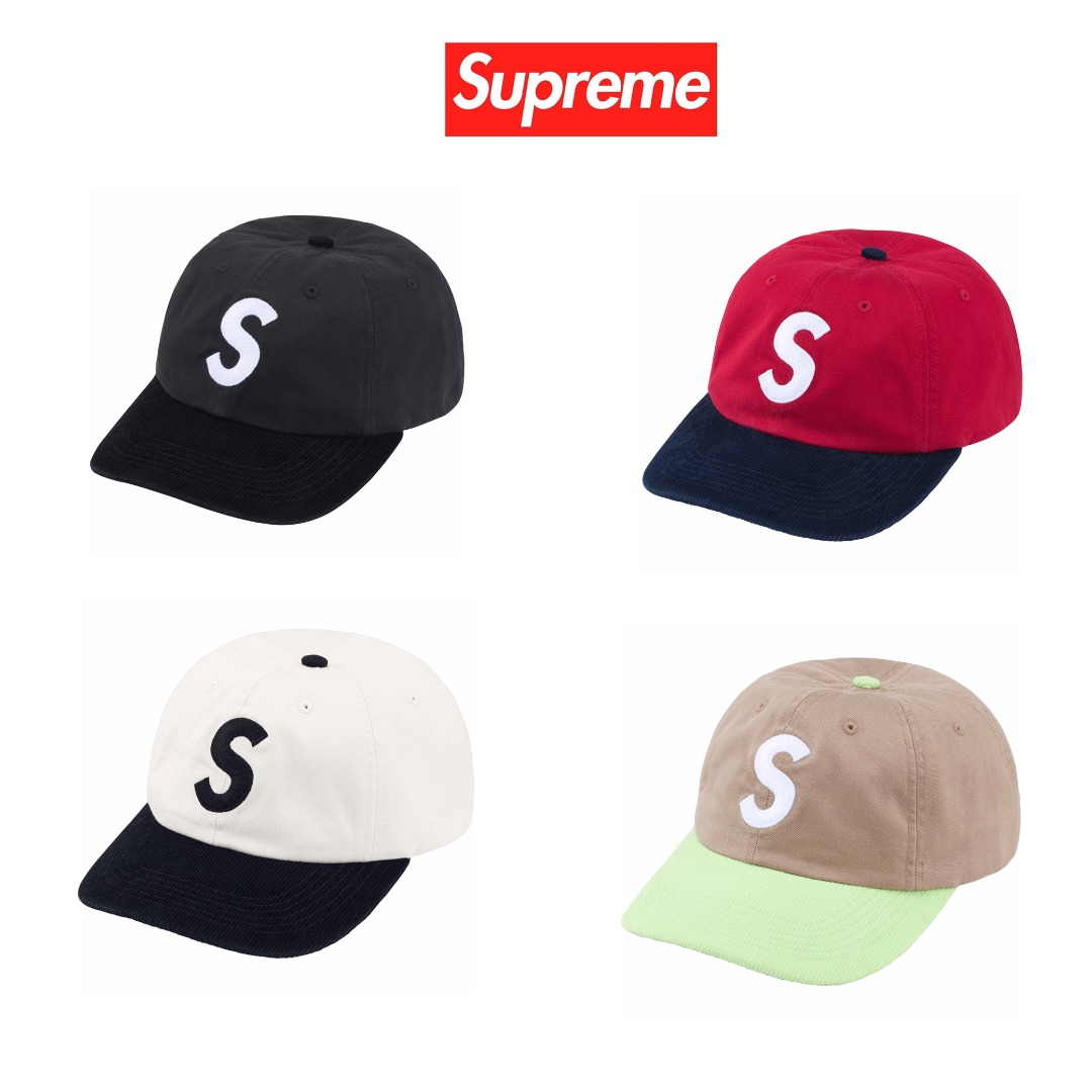 Supreme 24SS 2-Tone S Logo 6-Panel Cap Multicolor