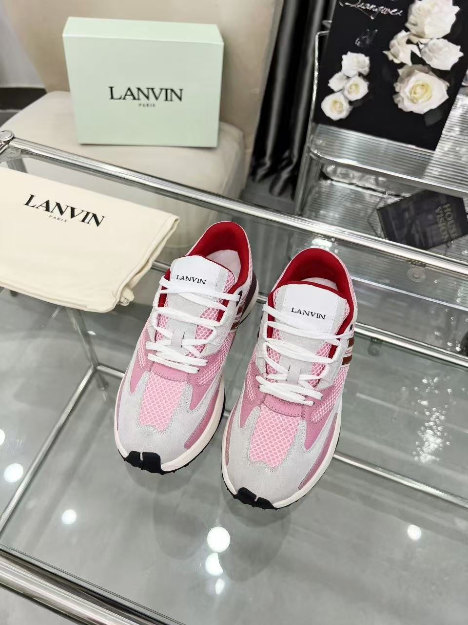 Lanvin Clay Runner Sneaker Pink