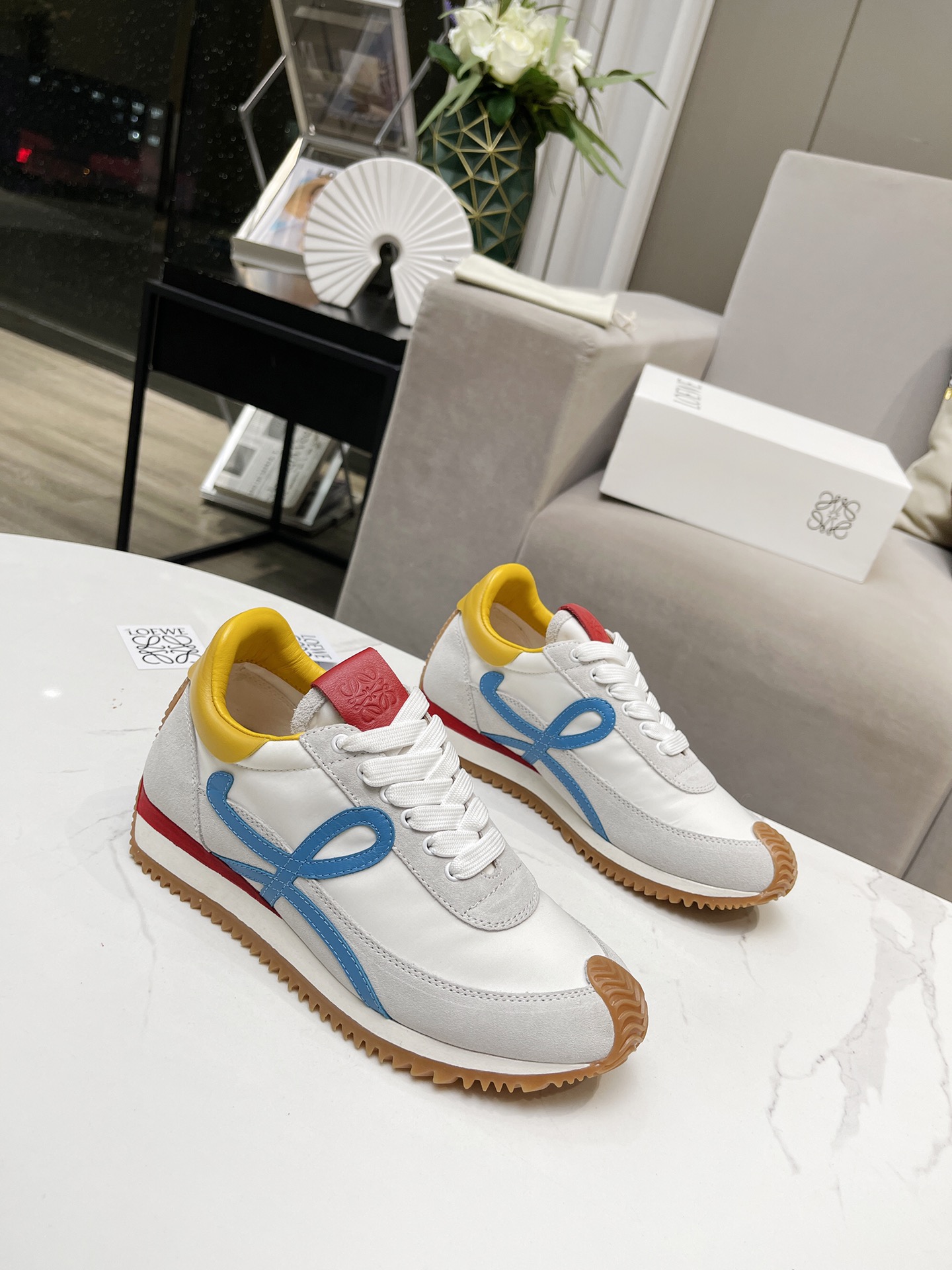 Loewe Hidden Wedge Retro Sneakers Multicolor