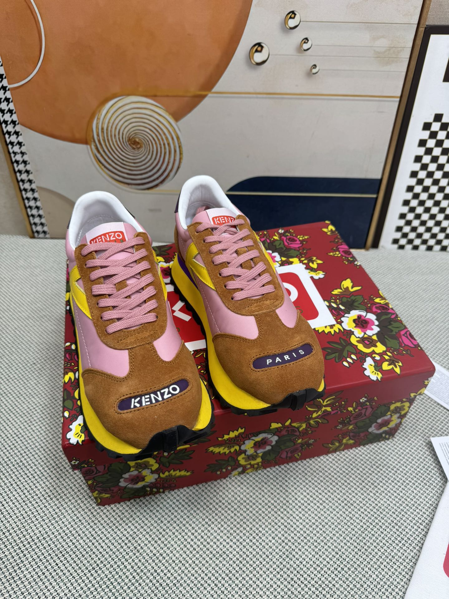 Kenzo Paris Retro Runner Shoes Multicolor
