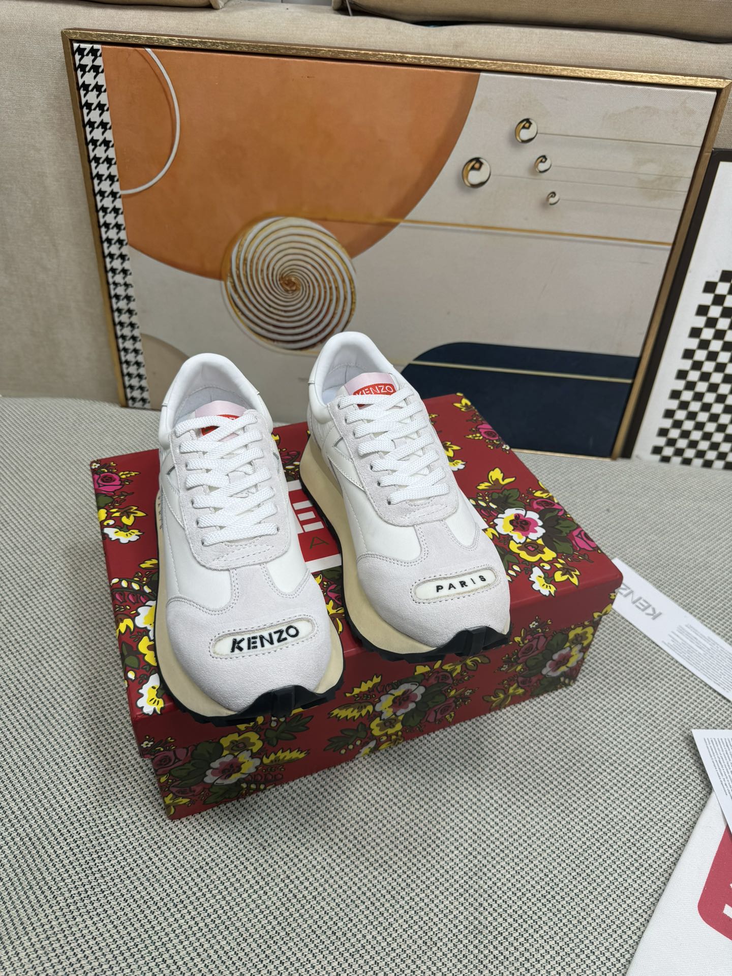 Kenzo Paris Retro Runner Sneakers White