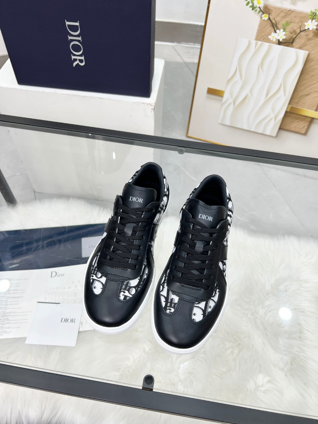 Dior B01 Low Sneakers Black/White