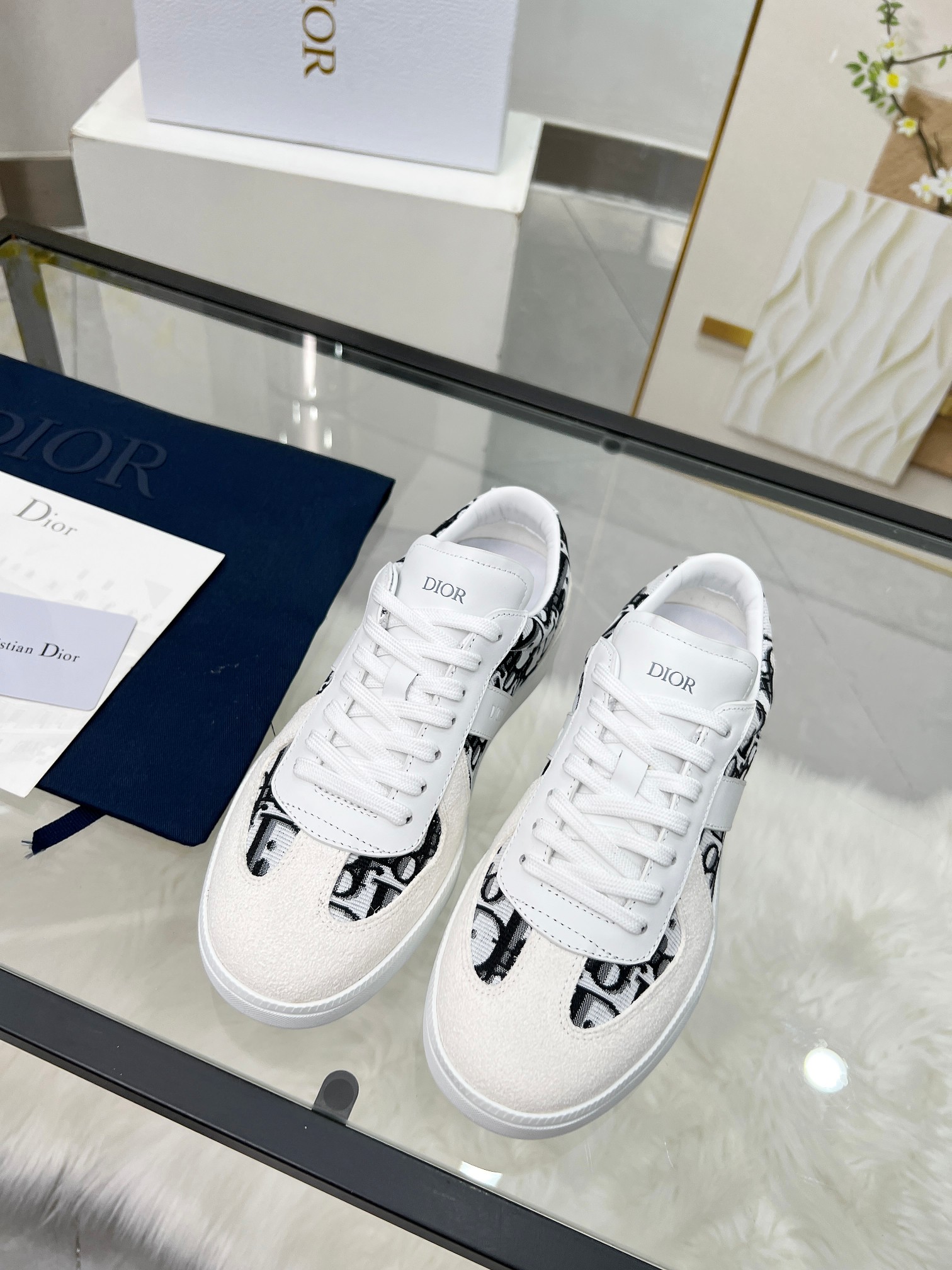 Dior B01 Berlin 01 Casual Sneakers White/Black