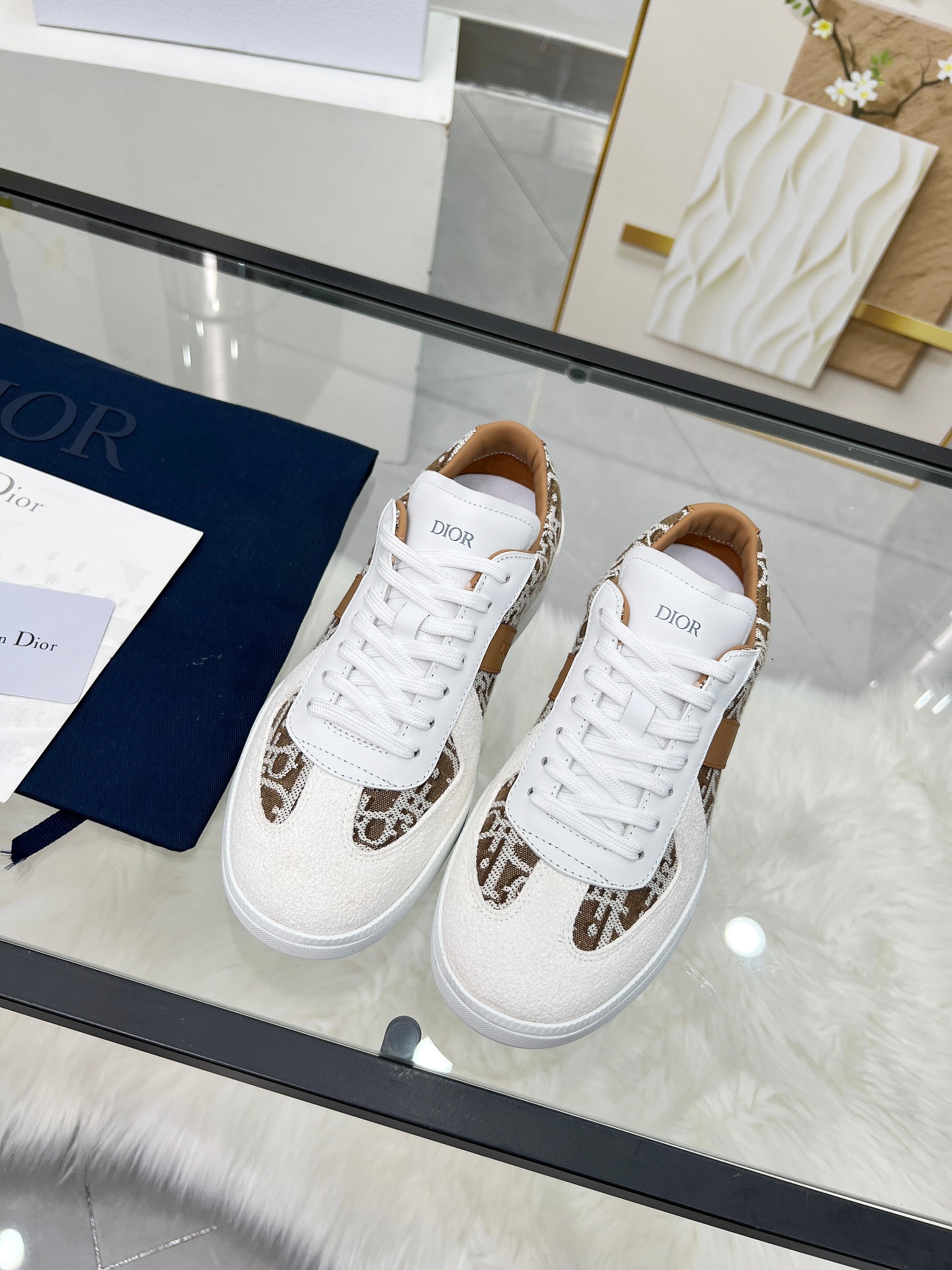 Dior B01 Berlin 01 Sneakers White/Tan