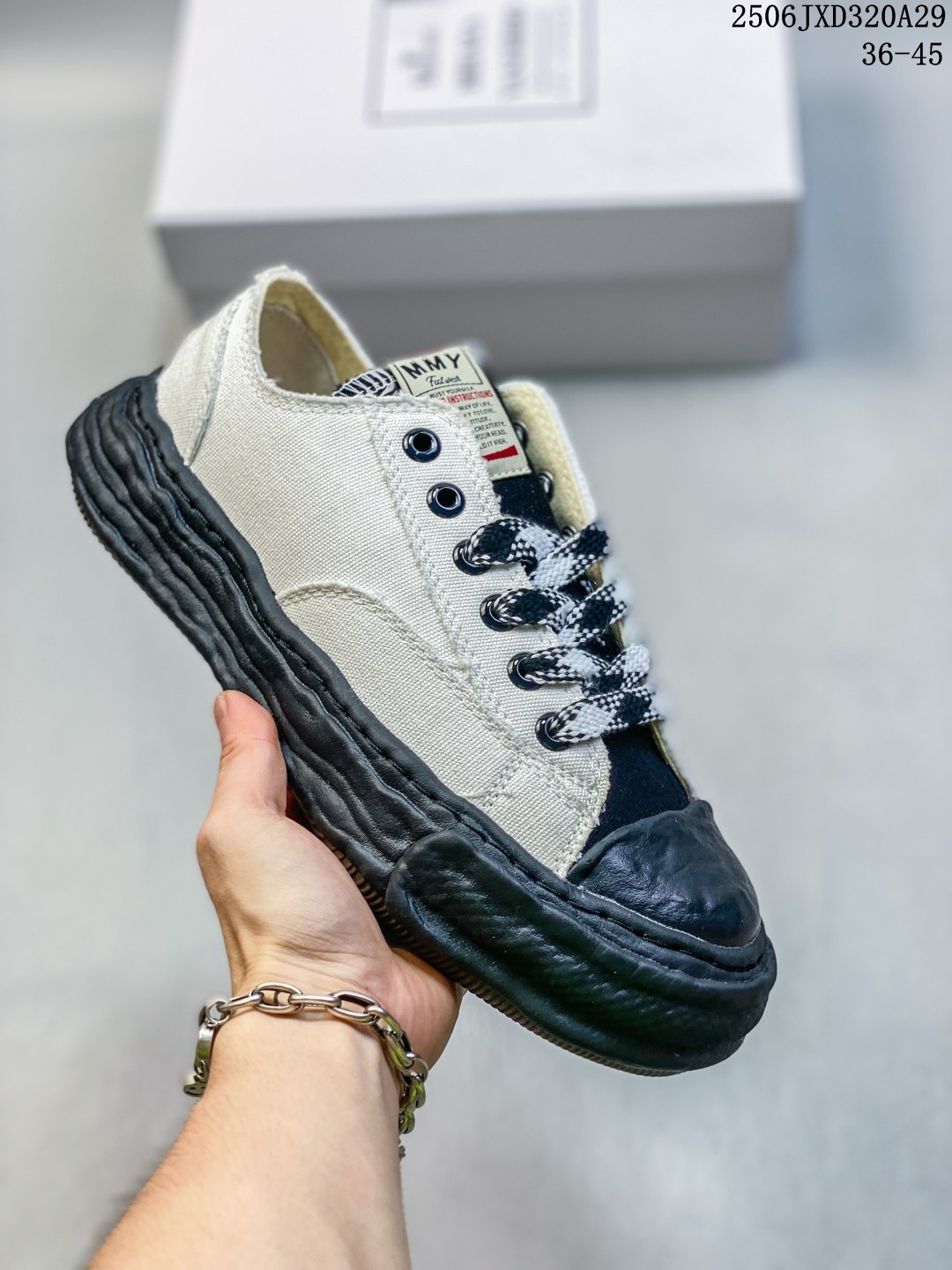 Maison Mihara Yasuhiro Blakey Canvas Low Multicolor