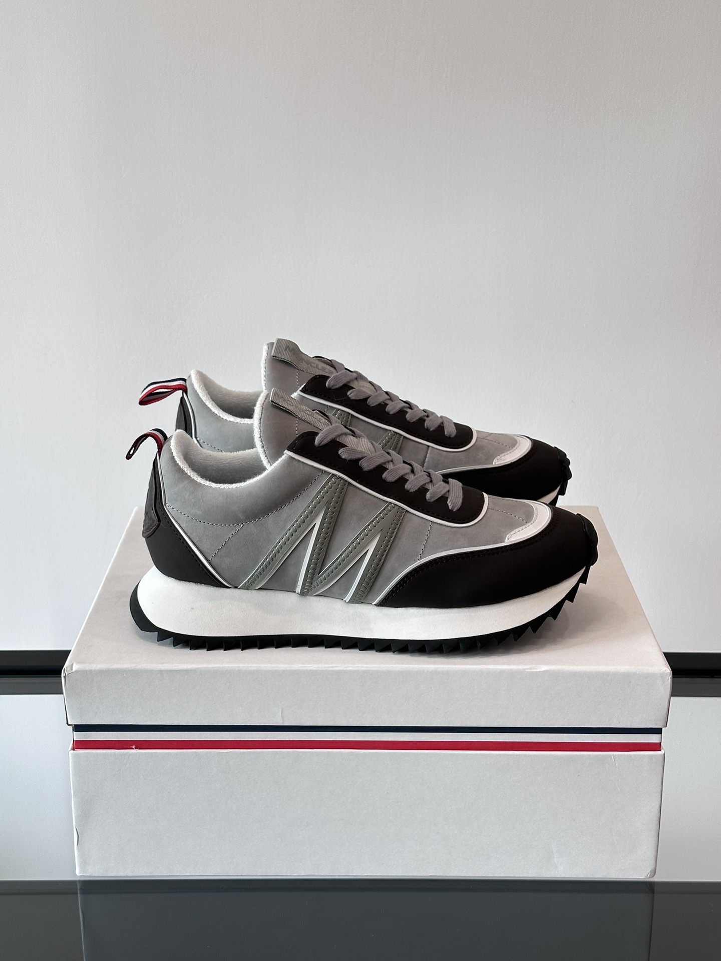 Moncler Pacey Platform Sneakers Grey