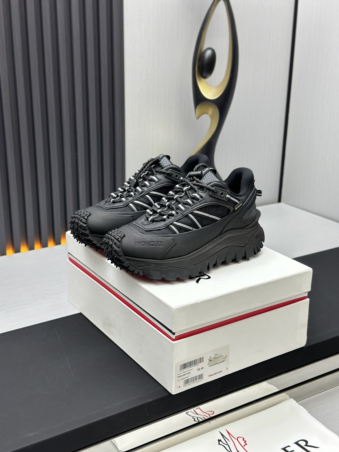 Moncler Trailgrip GTX Trail Shoes Black