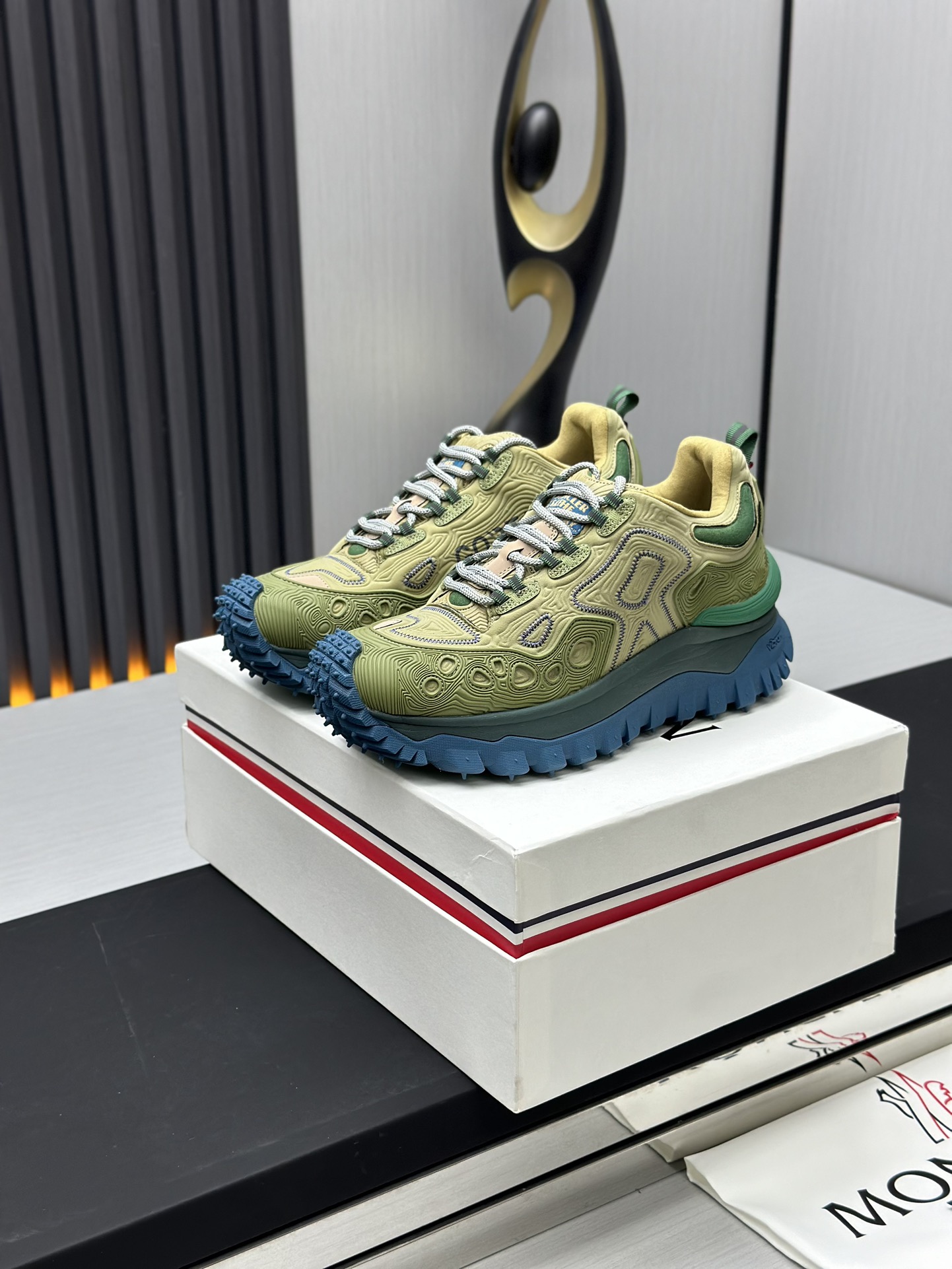 Moncler Trailgrip GTX Hiking Shoes Green