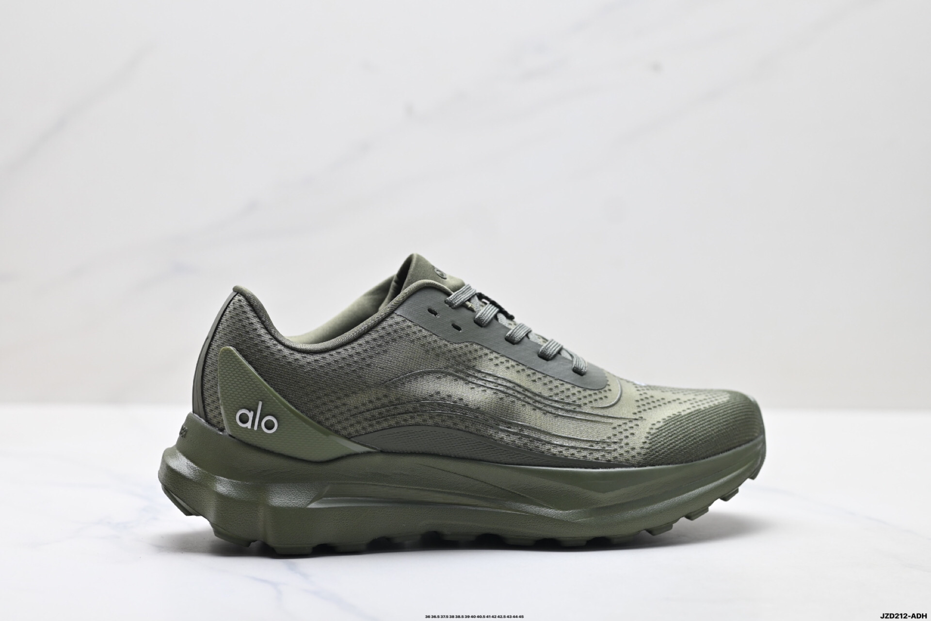 Alo Yoga Alo Runner Mesh Sneakers Olive Green