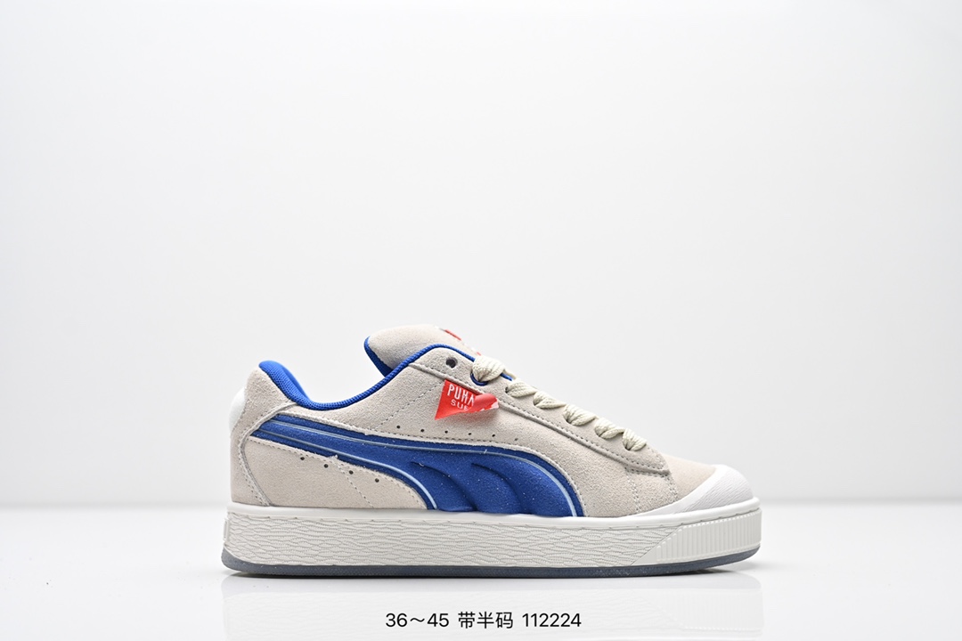 Puma Suede XL Skate Shoes Grey/Blue
