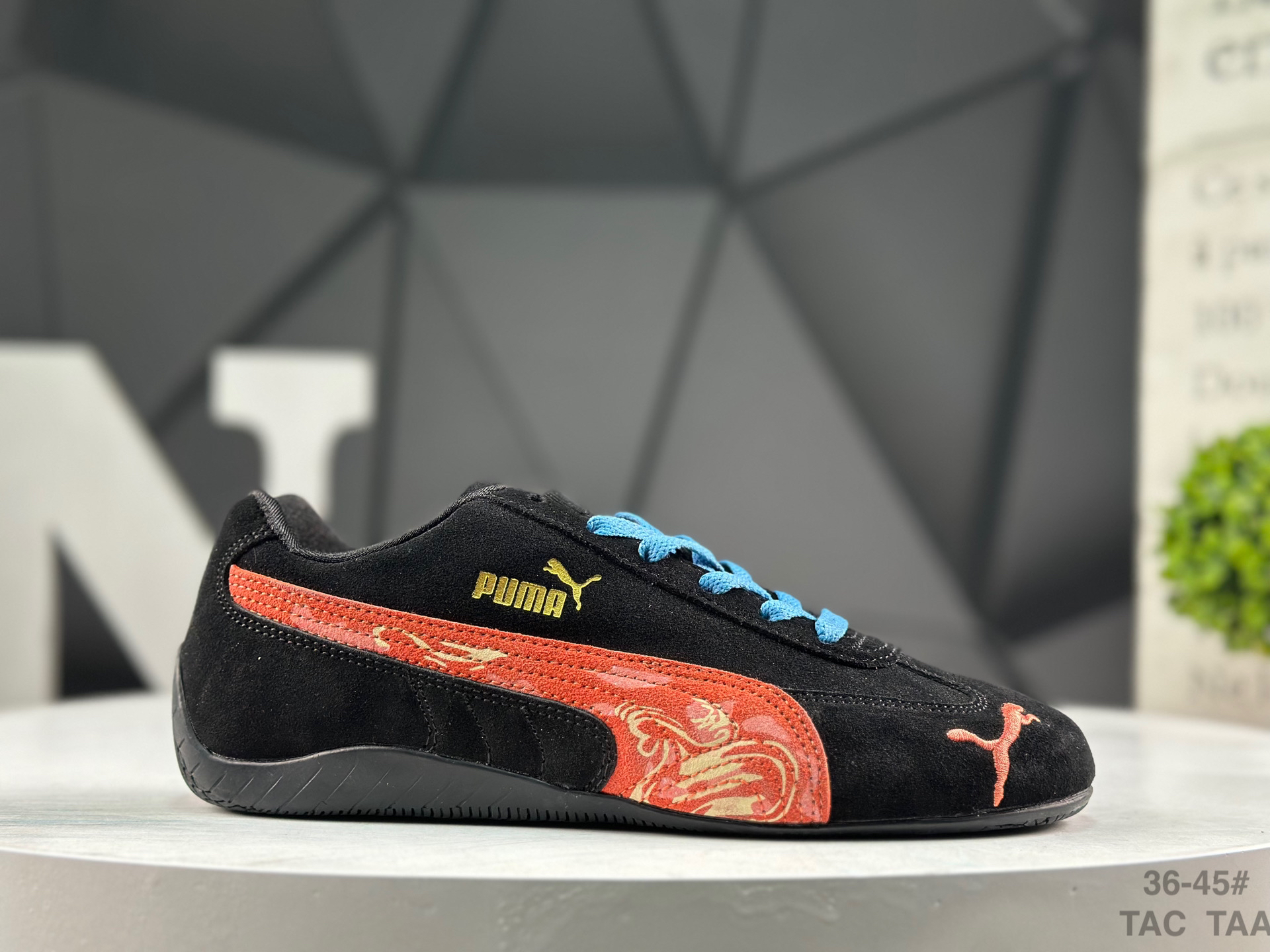 Puma Speed OG Suede Sneakers Black/Red/Blue
