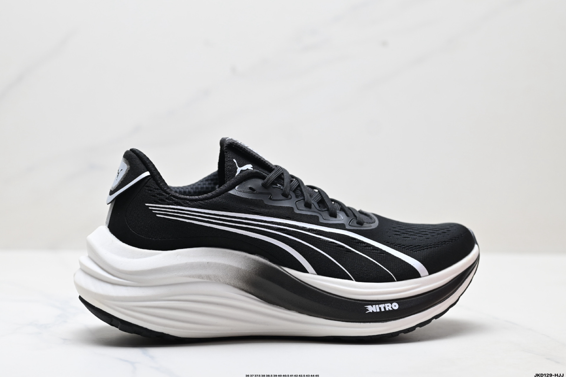 Puma Deviate NITRO 3 Cushioned Running Shoes Black/White