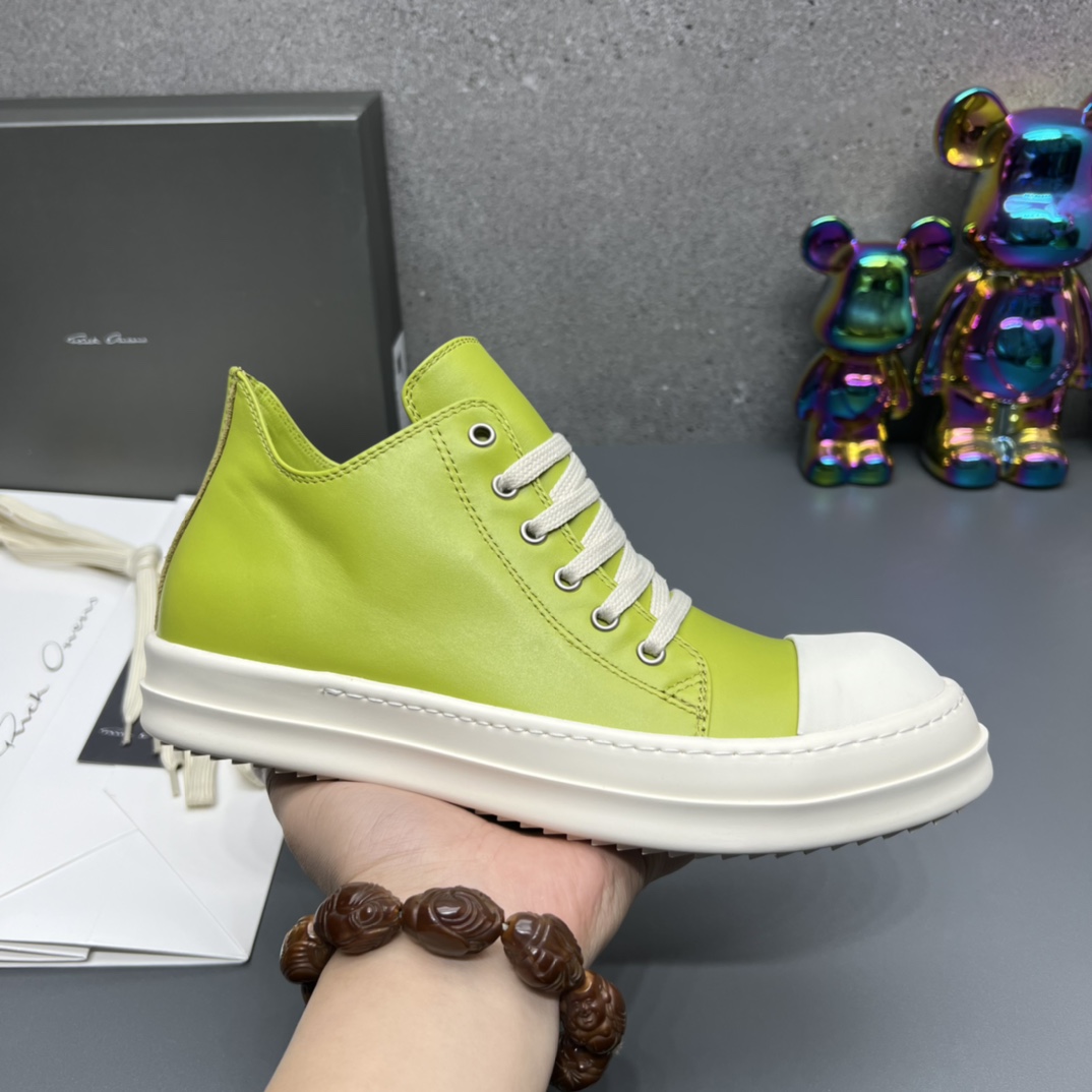Rick Owens Low Top Sneaker Lime