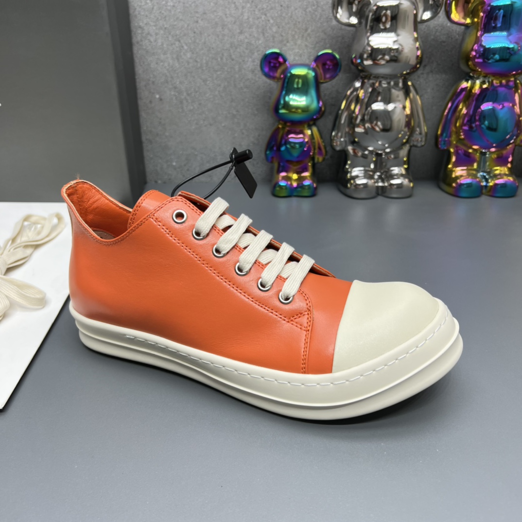 Rick Owens Low Sneakers Orange