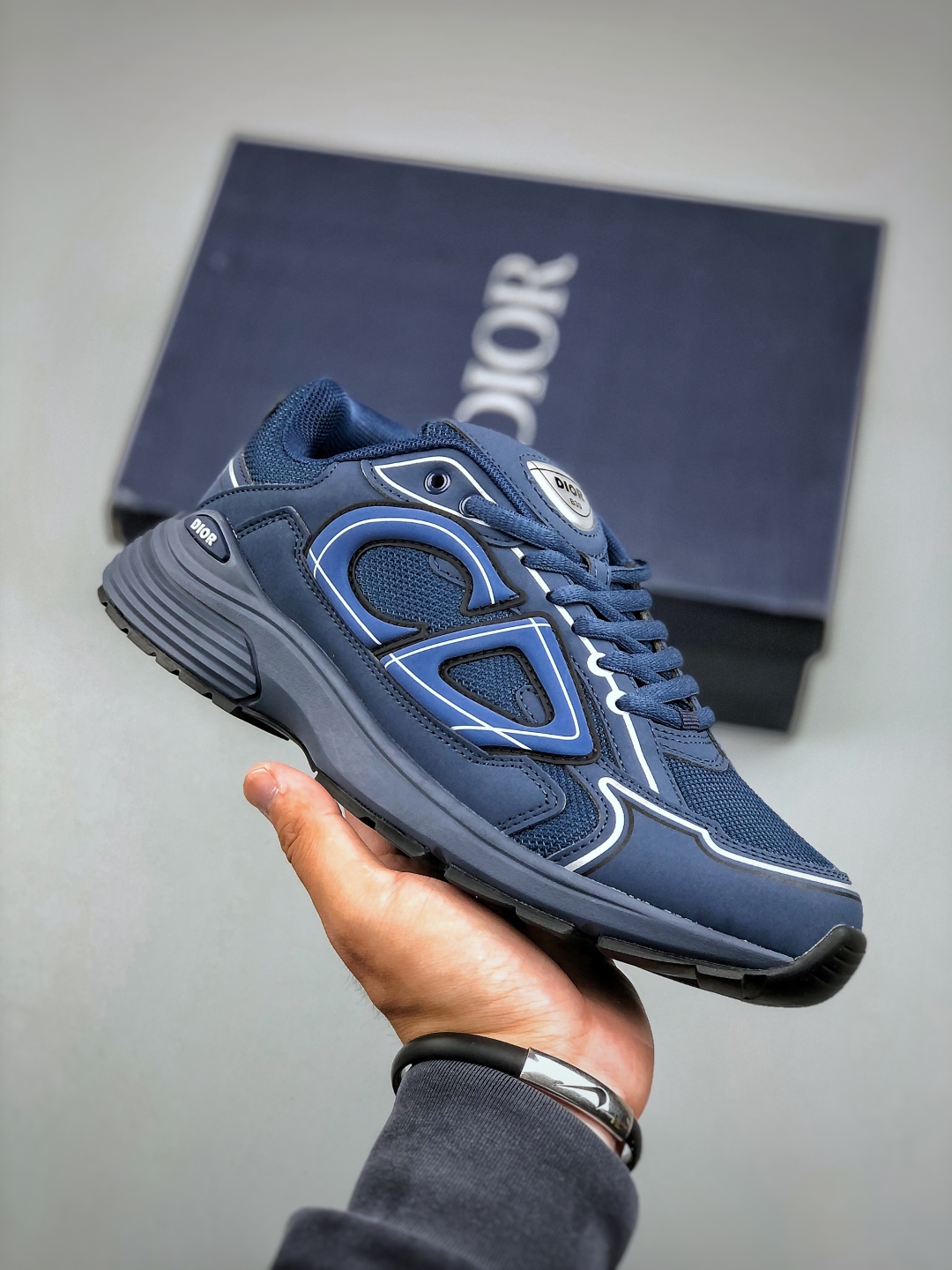 Dior B30 Chunky Sneakers Navy