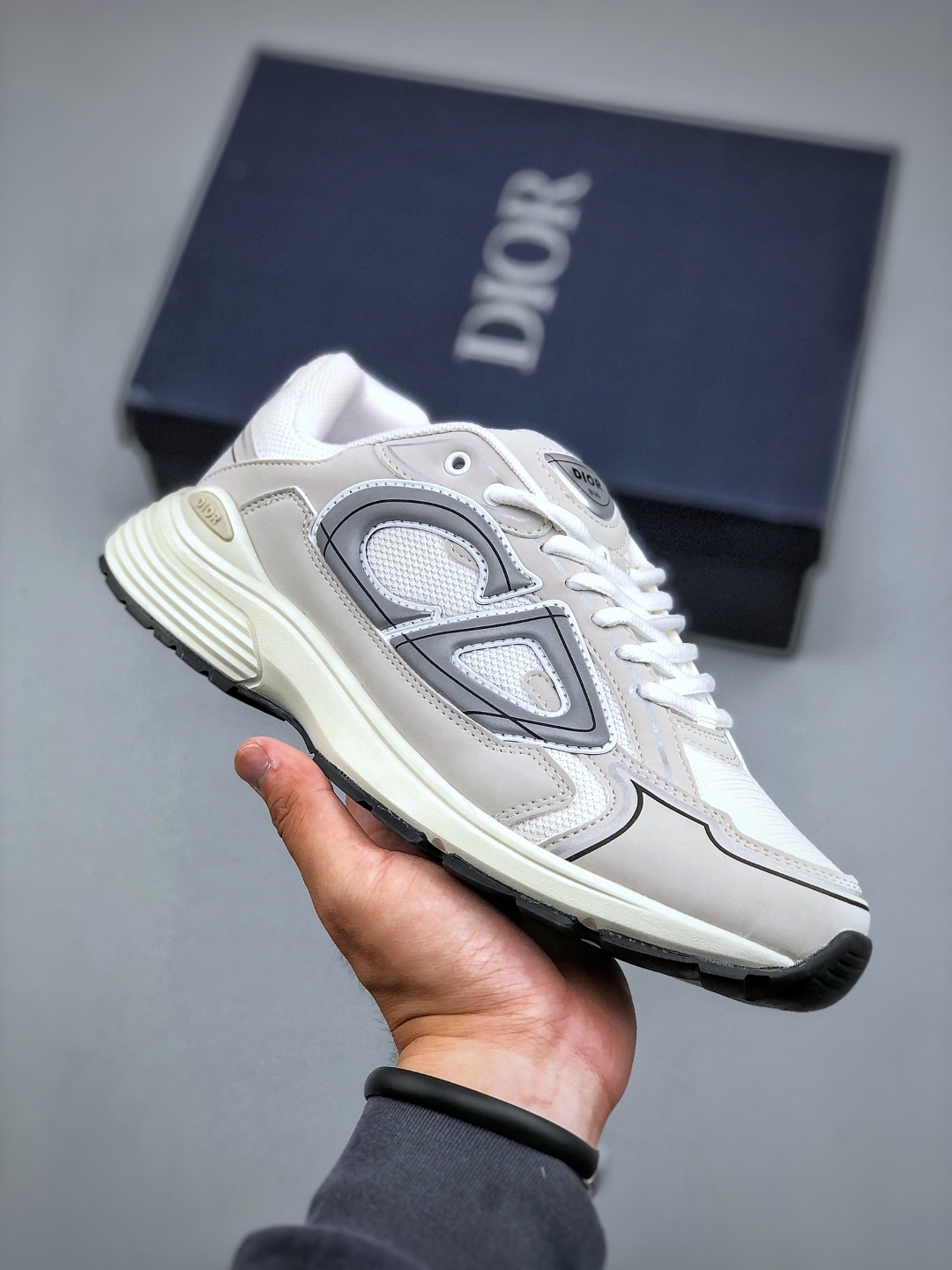 Dior B30 Chunky Sneakers Beige/White