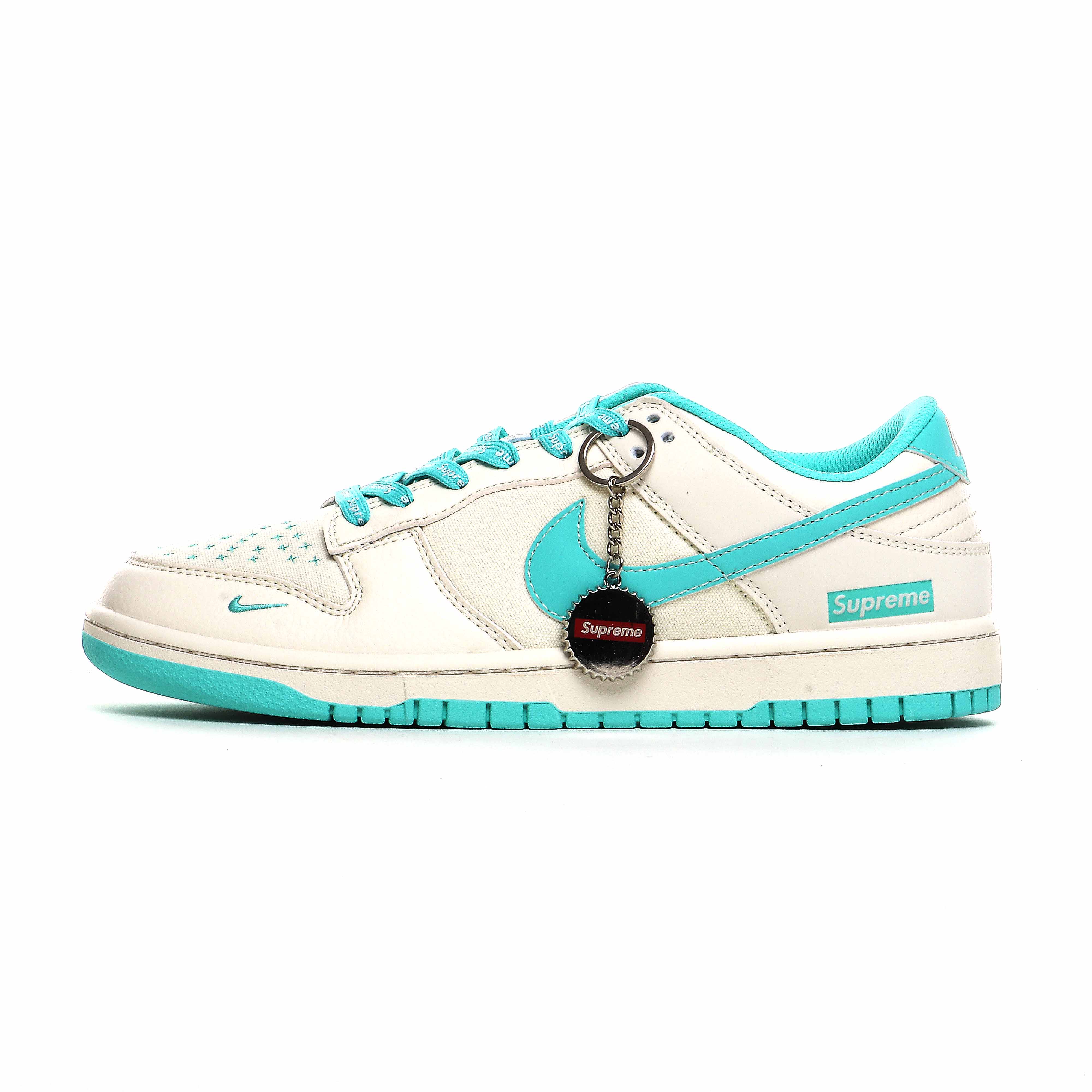 Nike SB Dunk Low Supreme Canvas White/Tiffany Blue