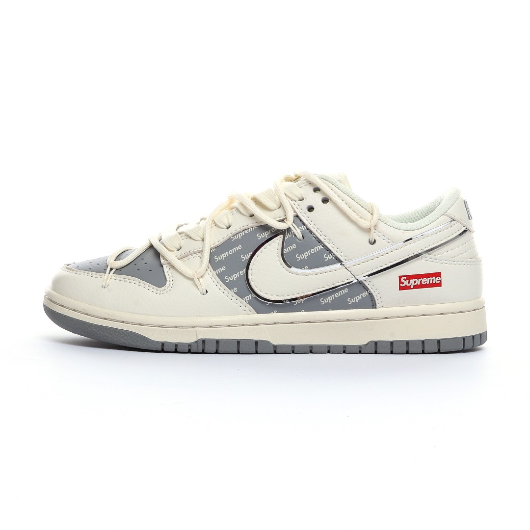 Nike SB Dunk Low Supreme Collab Sneakers Grey