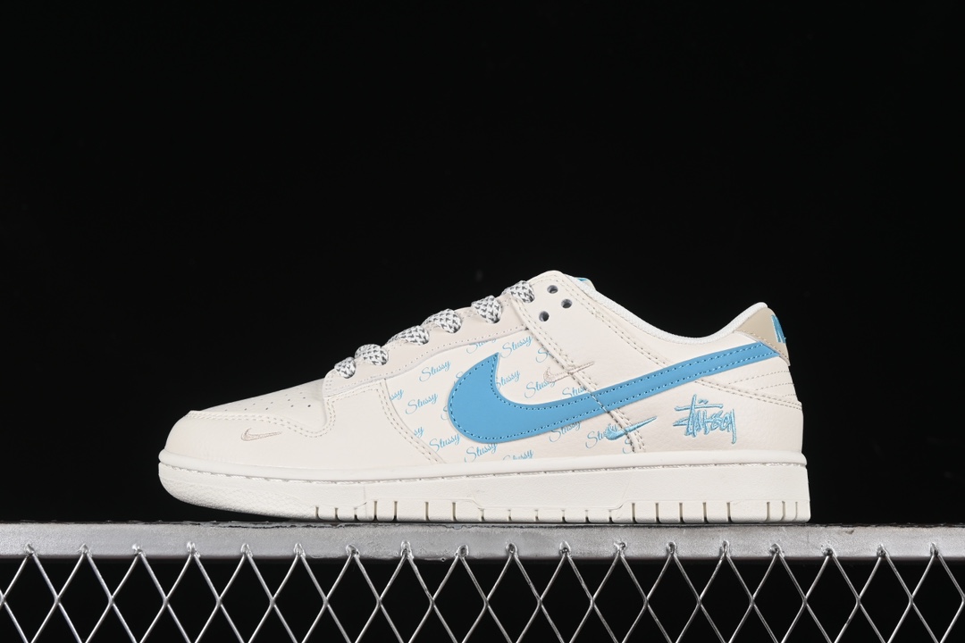 Nike SB Dunk Low x Stussy Anniversary Skate Shoes Sail Blue