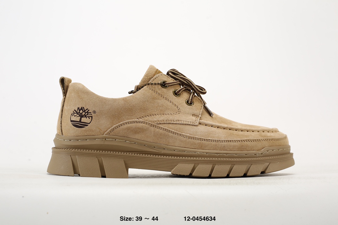 Timberland Lug Sole Low-Top Lace-Up Shoes Khaki