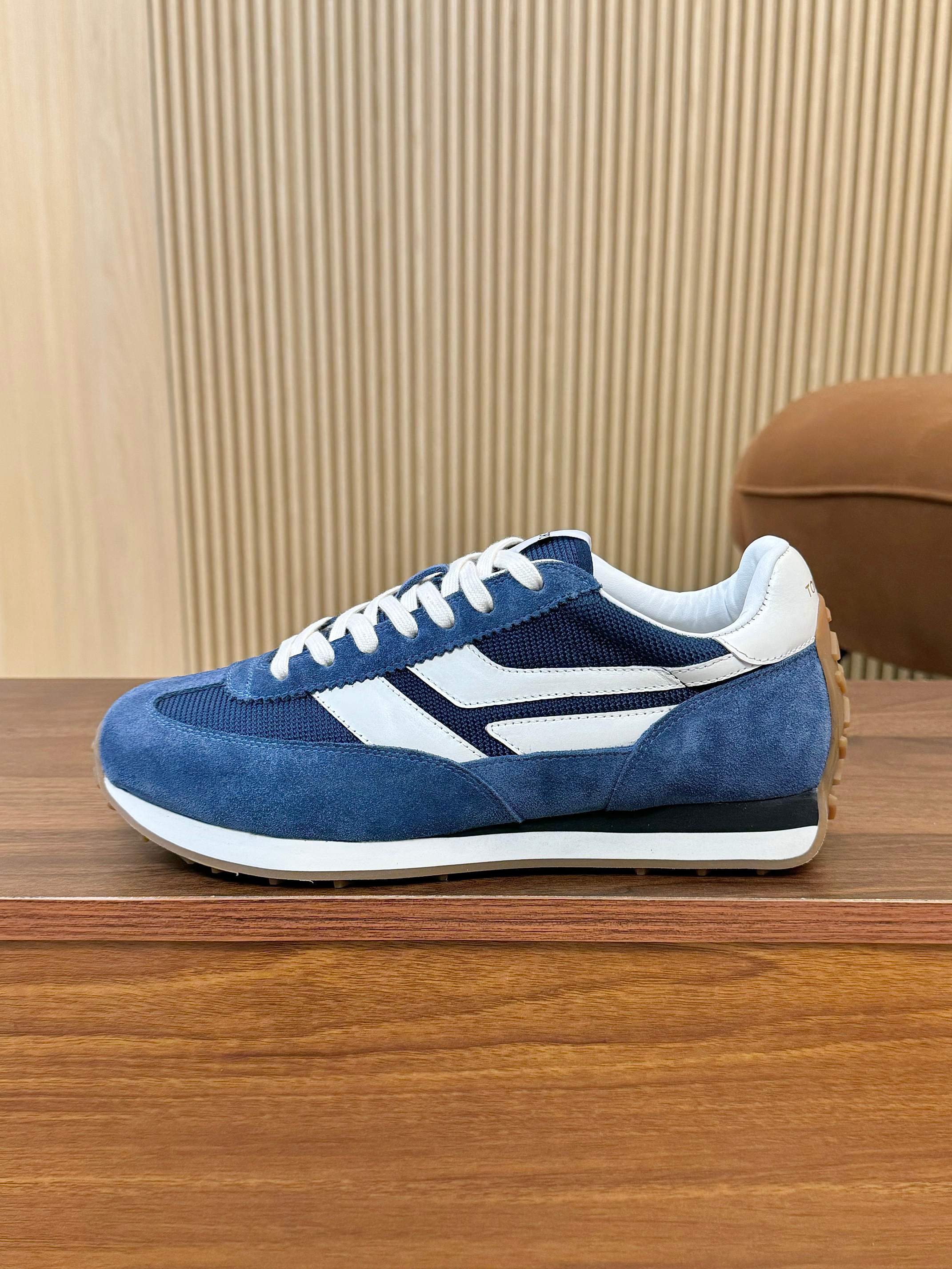Tom Ford Retro Runner Sneakers Blue