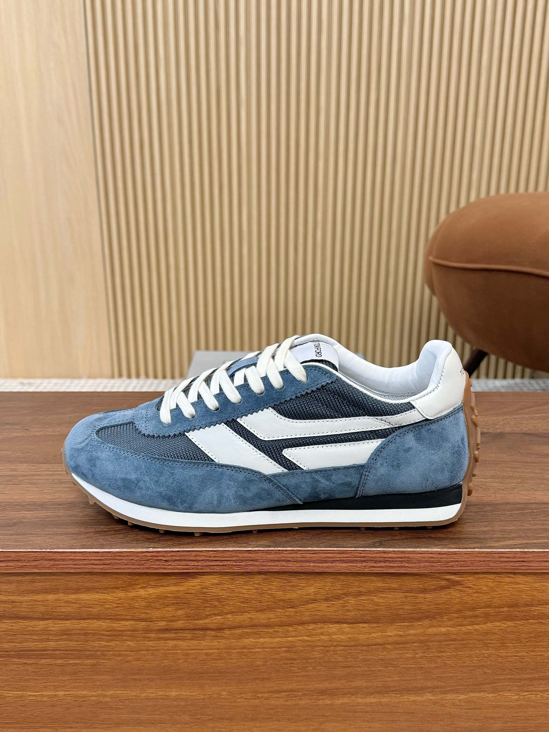 Tom Ford Retro Runner Sneakers Blue