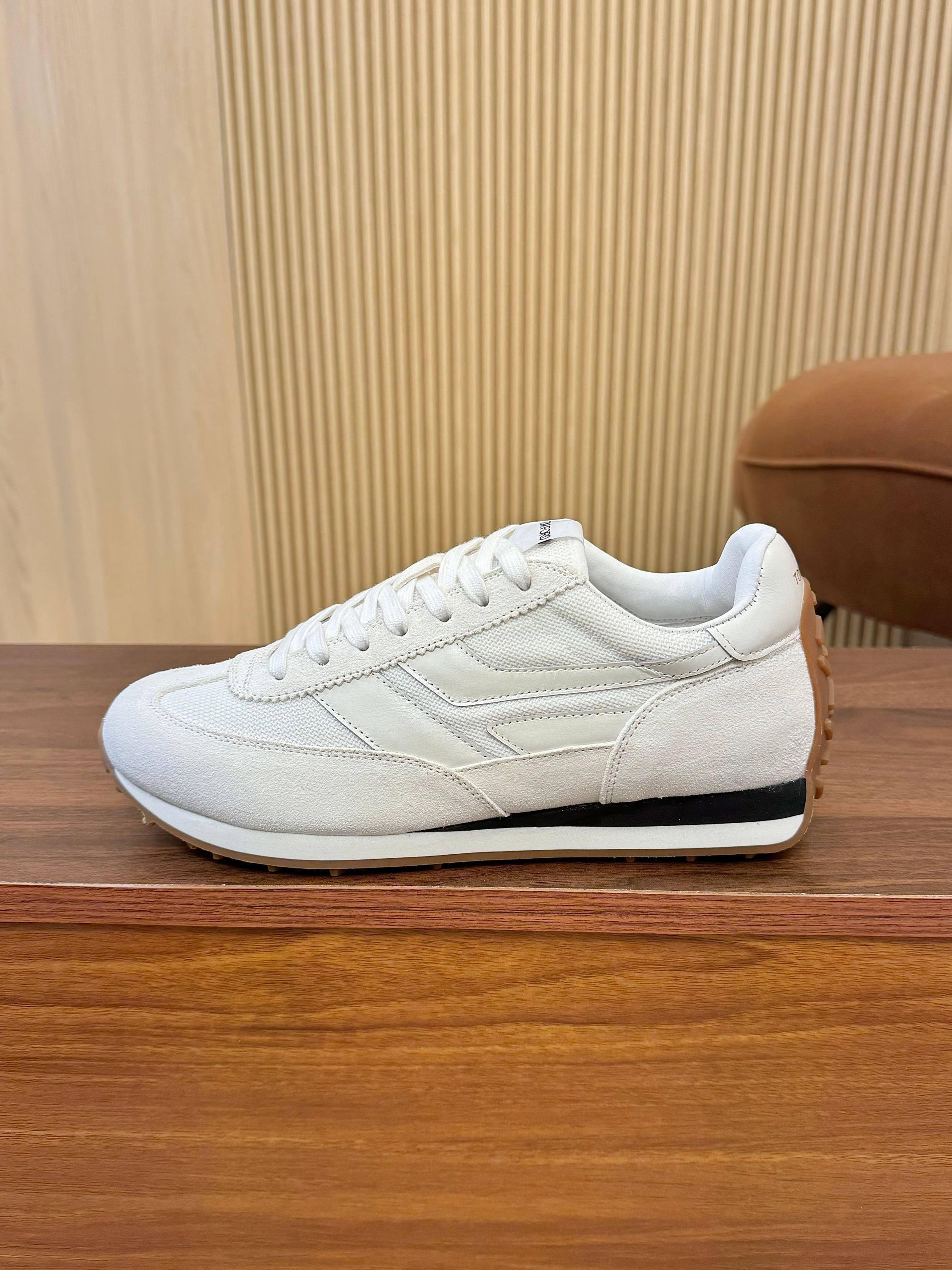 Tom Ford Retro Low-Top Sneakers White