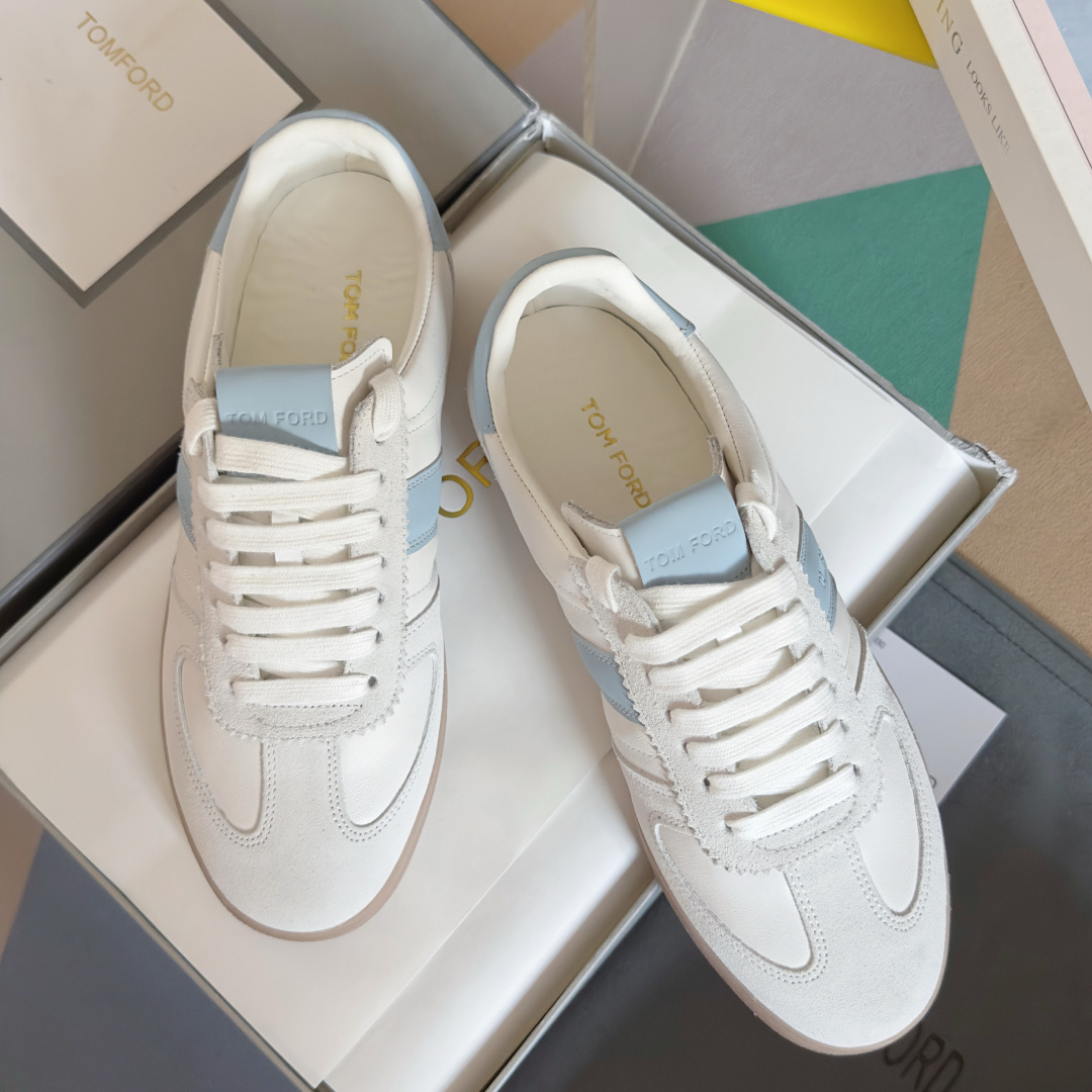 Tom Ford Terence Suede Sneakers Blue/White