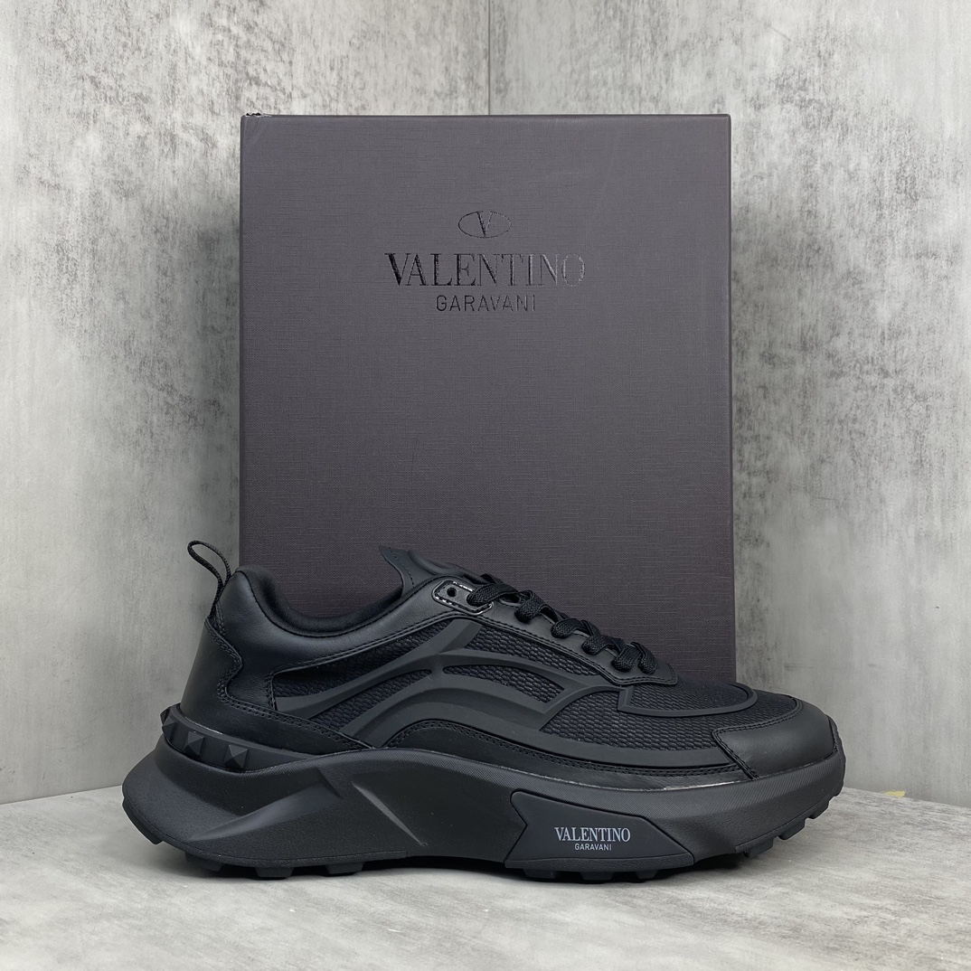 Valentino True Act Mesh Sneakers Black