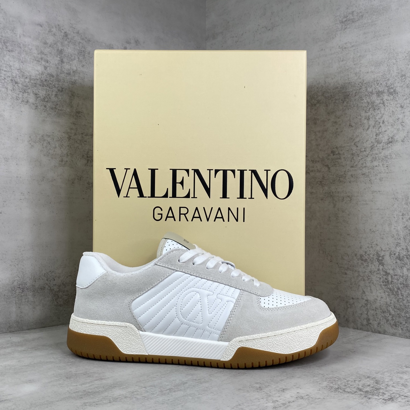Valentino Garavani Joie de Jouer Platform Sneakers White/Beige