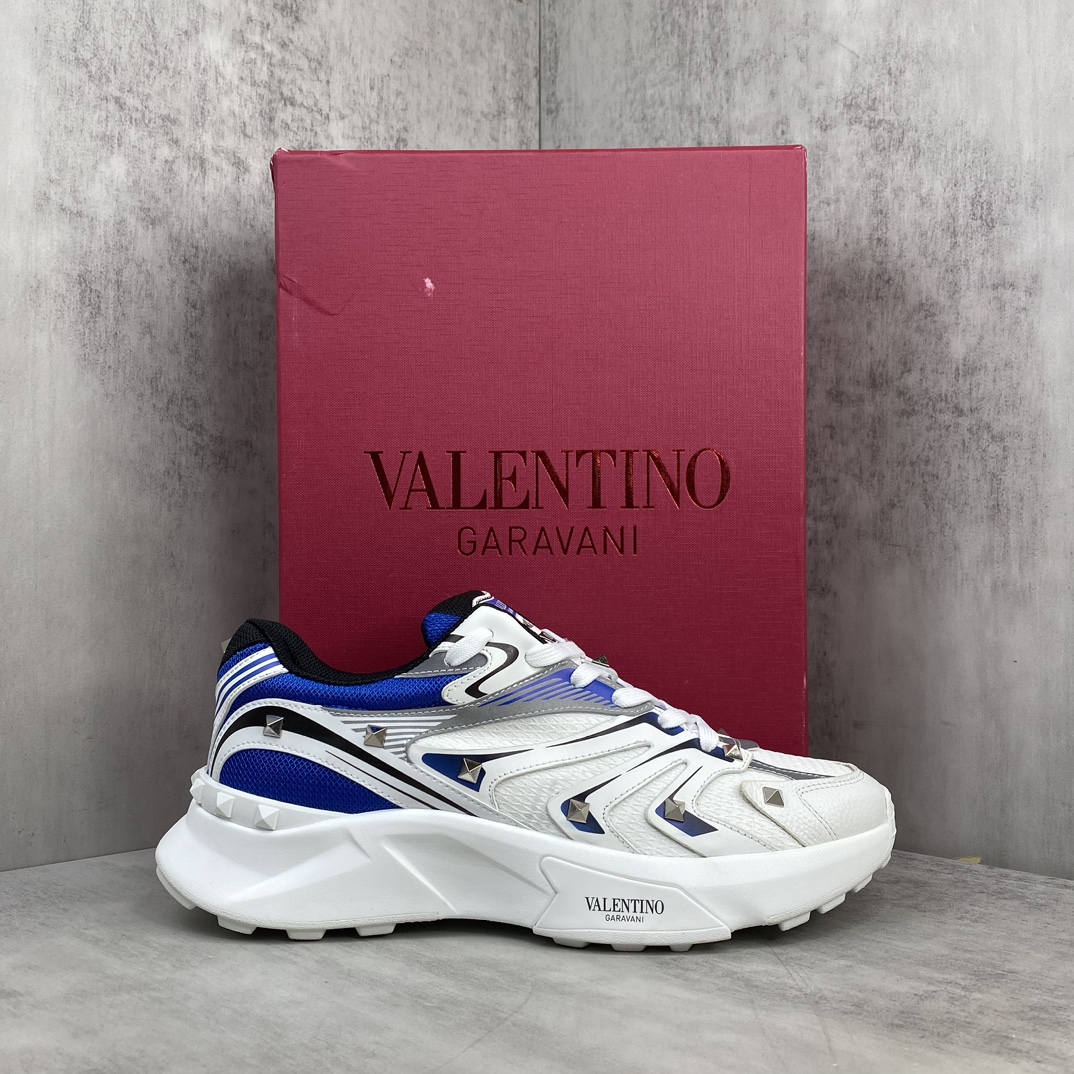 Valentino Garavani Totaloop V Sneakers White Blue