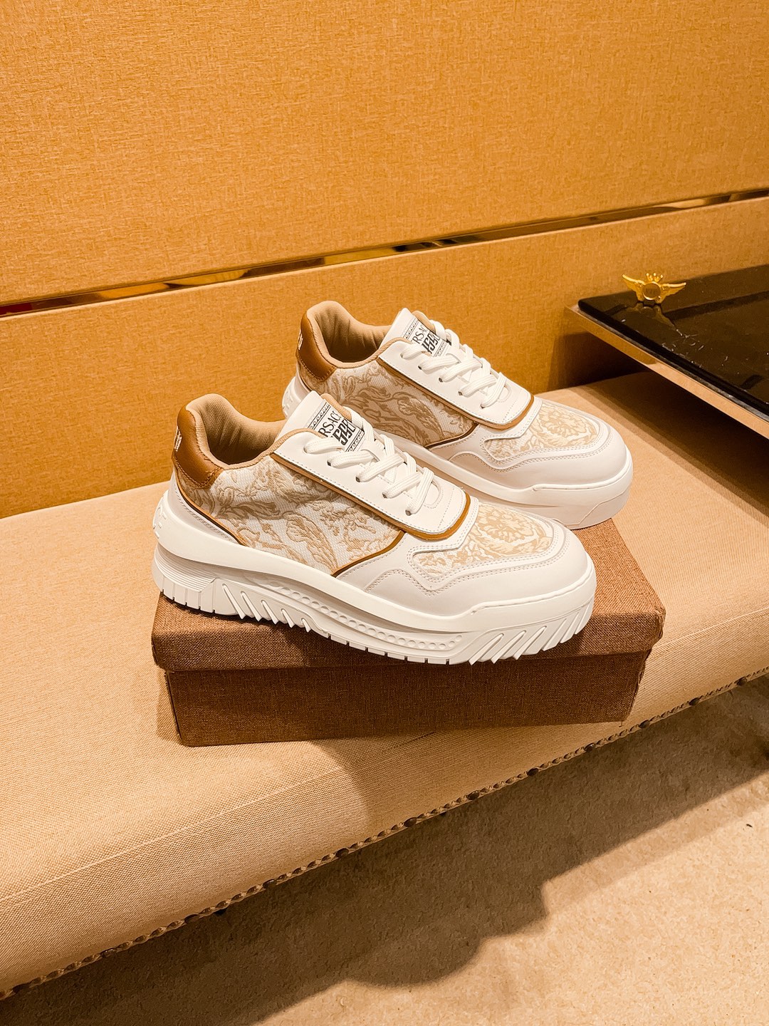 Versace Baroque Panel Sneakers Multicolor