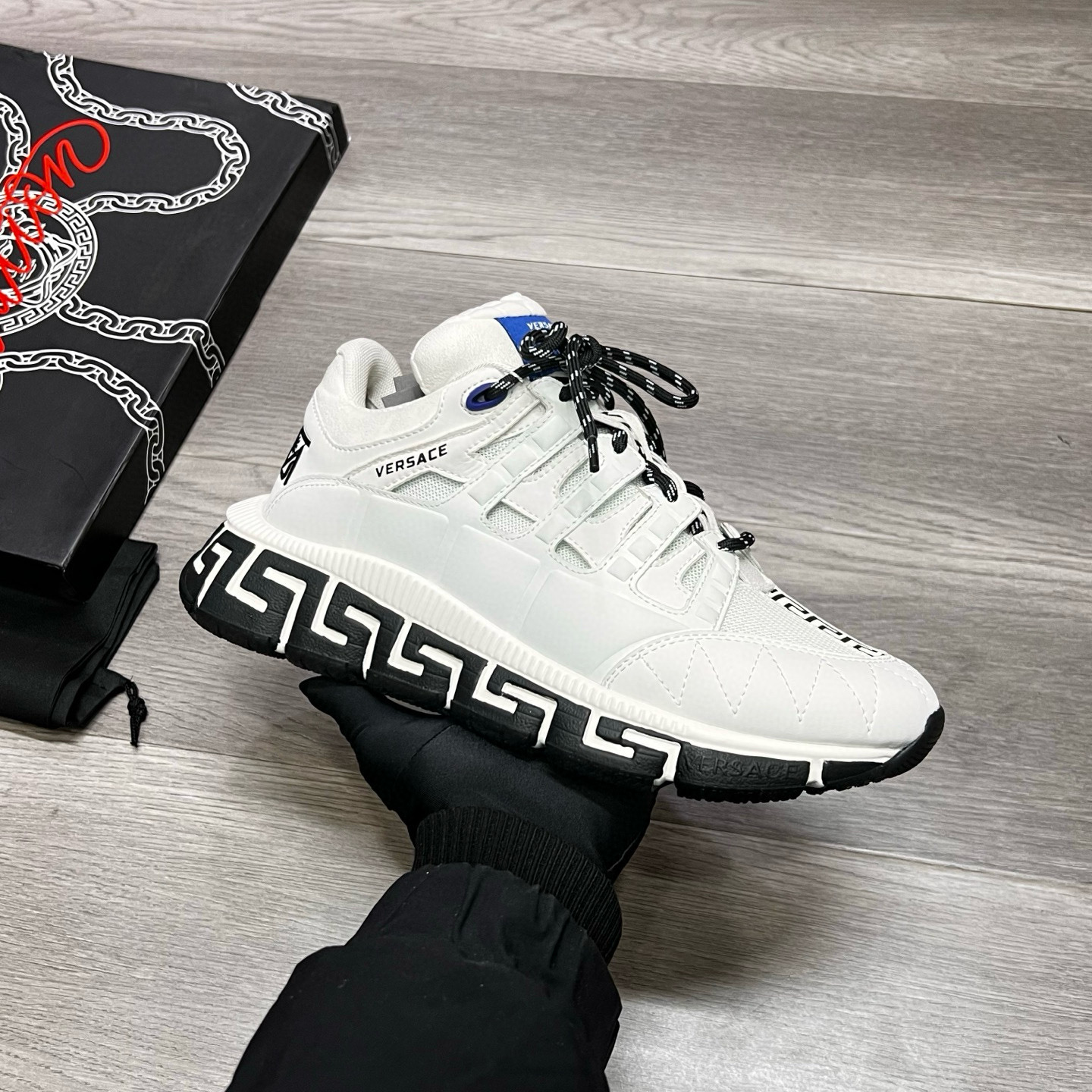 Versace Greca Chunky Sneakers White