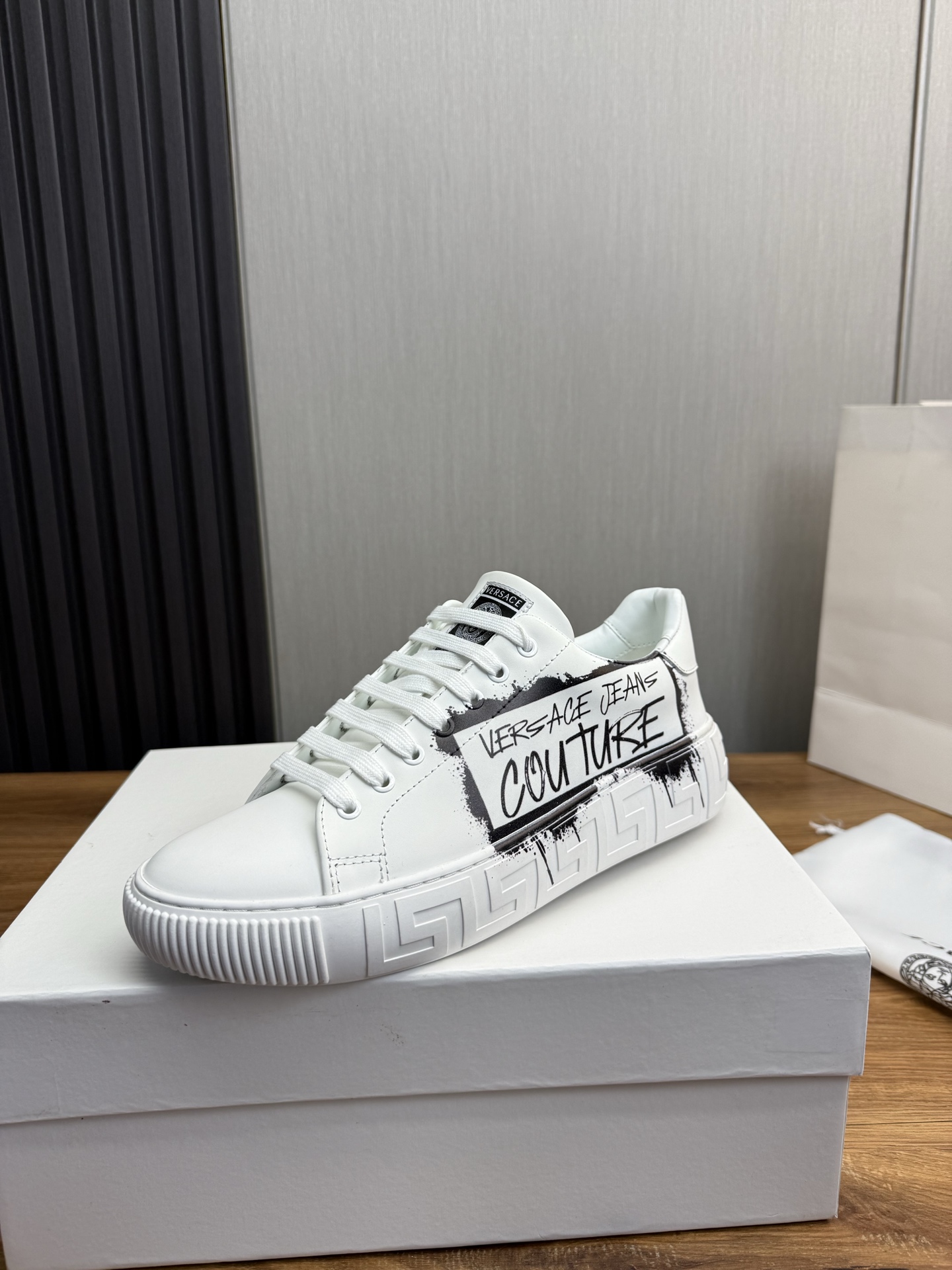 Versace Jeans Couture Leather Sneakers White