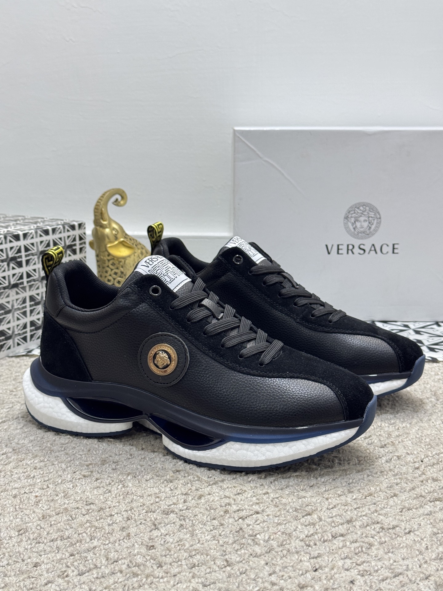Versace Medusa Low-Top Sneakers Black