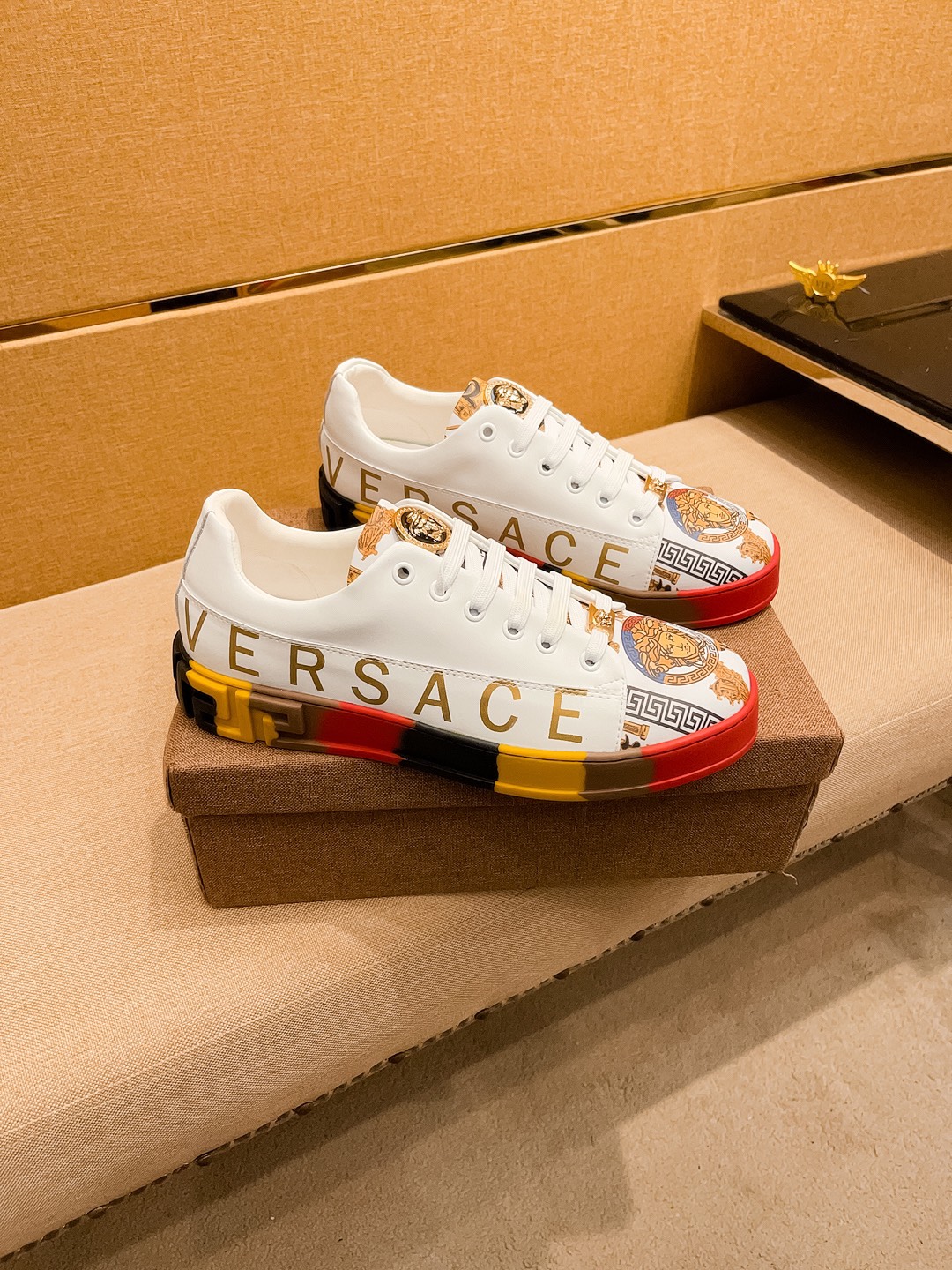 Versace Medusa Low-Top Sneakers Multicolor