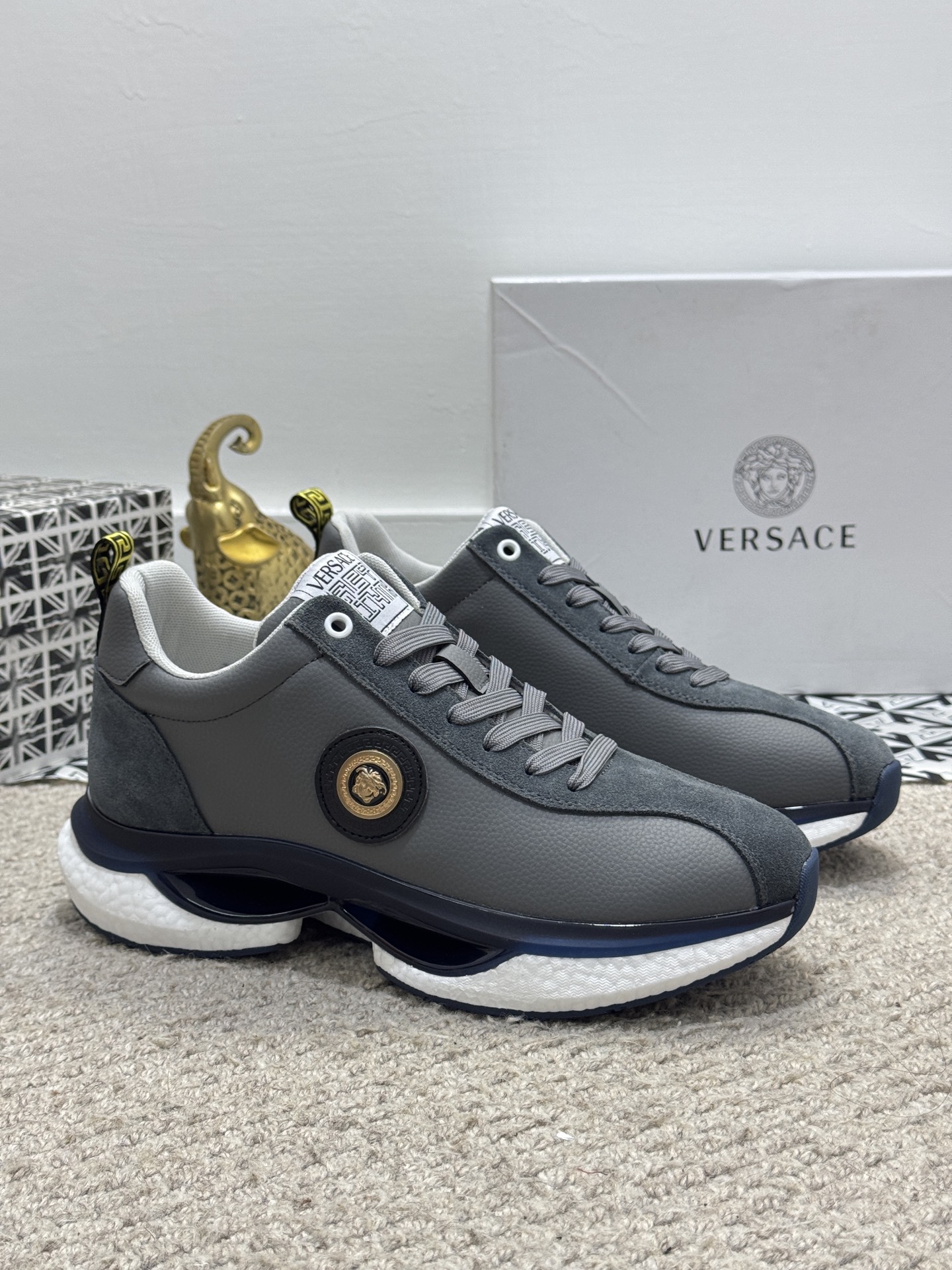 Versace Runner Sneakers Gray