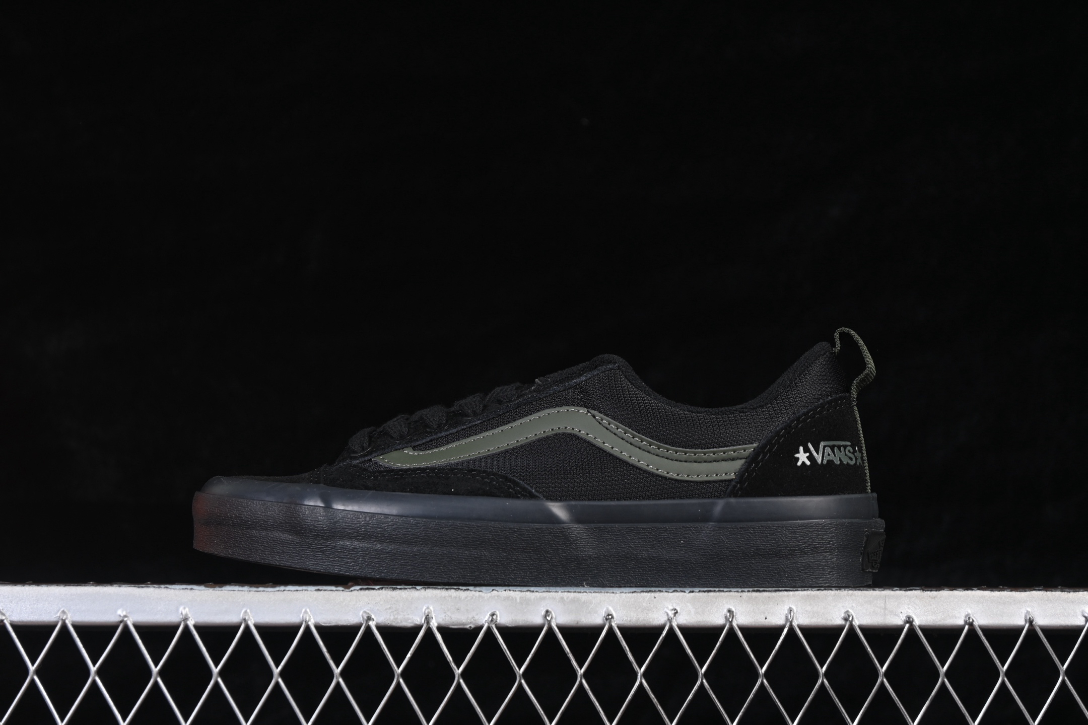 Vans Skate Old Skool+ Skate Shoes Black/Dark Green