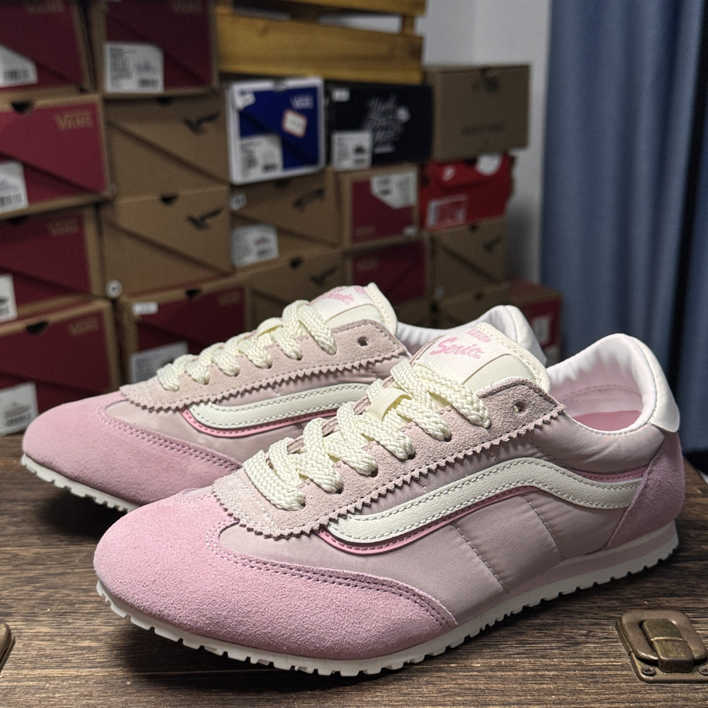 Vans Super LowPro Retro Thin-Sole Sneakers Pink