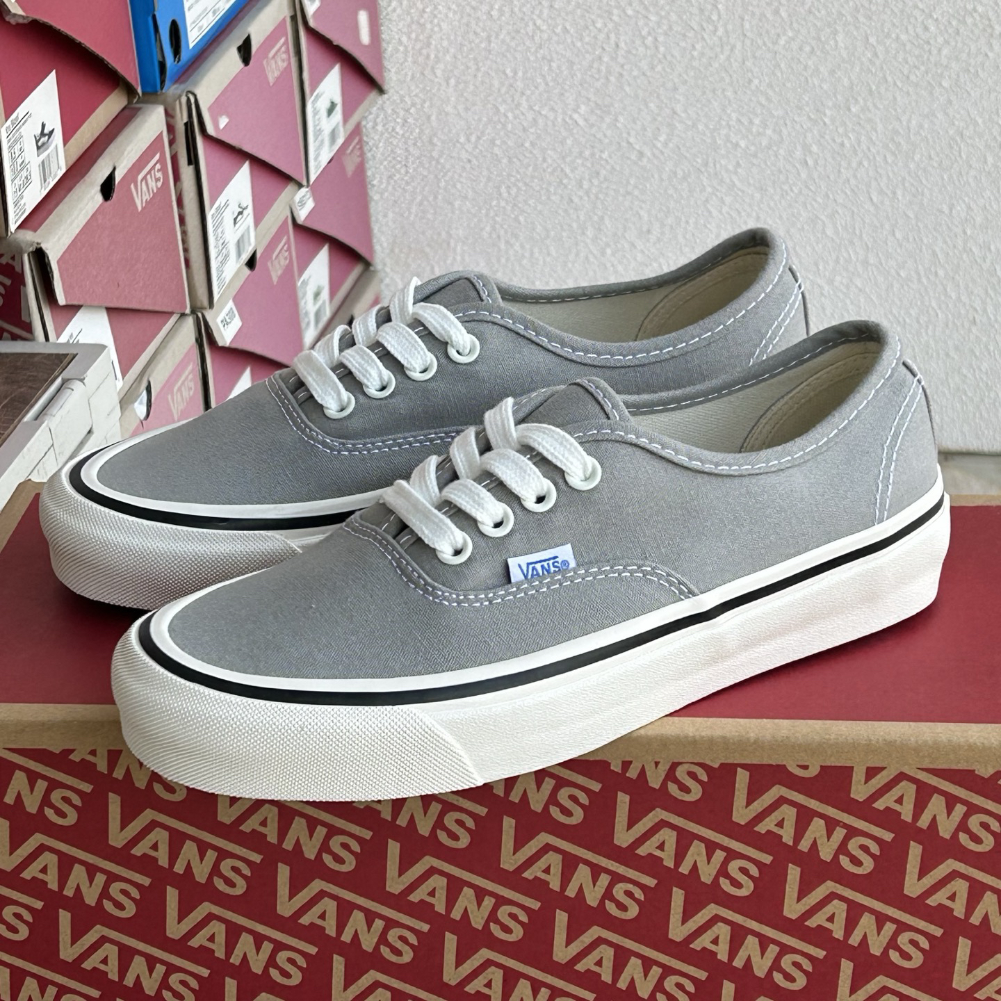 Vans Authentic 44 DX Low-Top Skate Shoes Fog Gray
