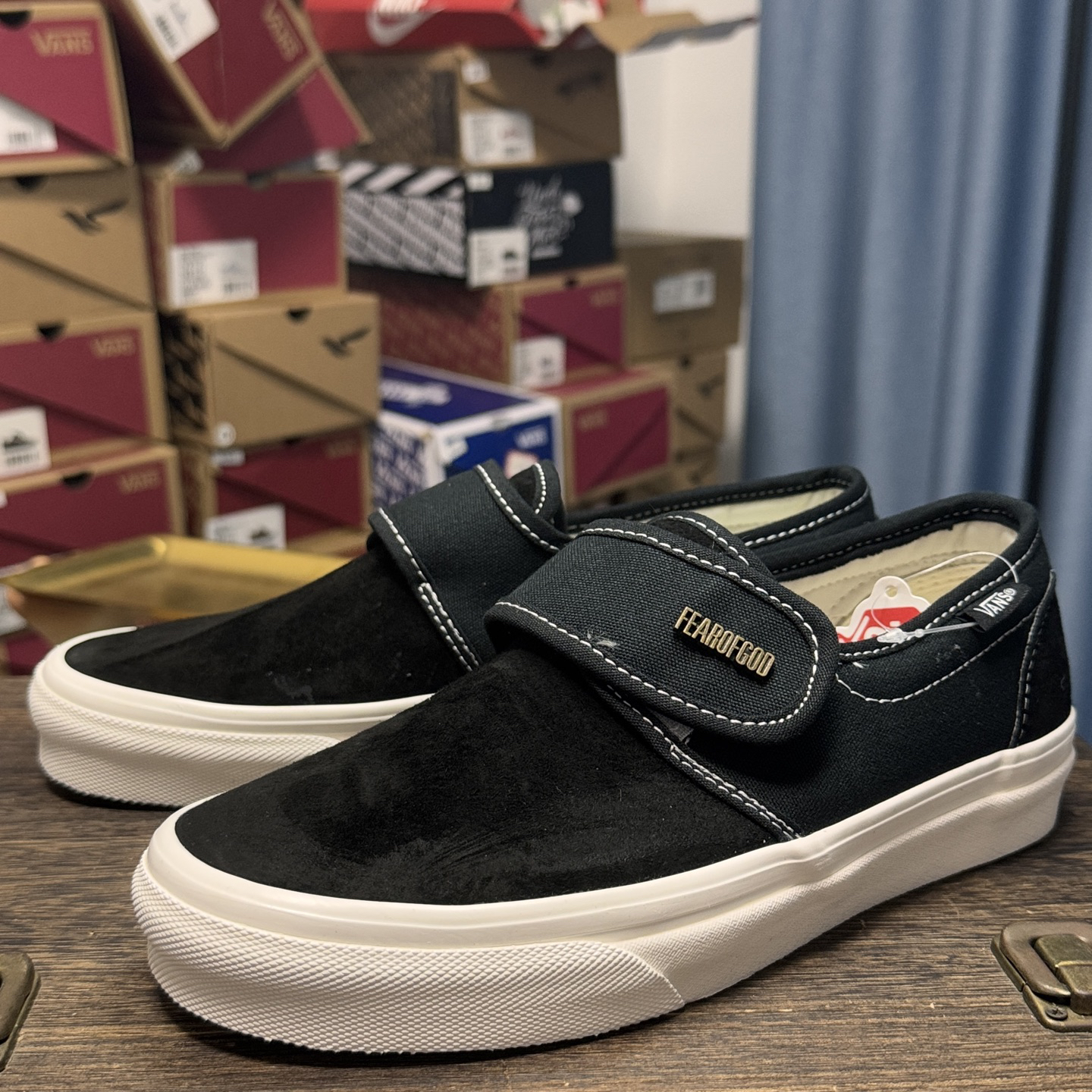 Vans Slip-On x FOG Suede Black